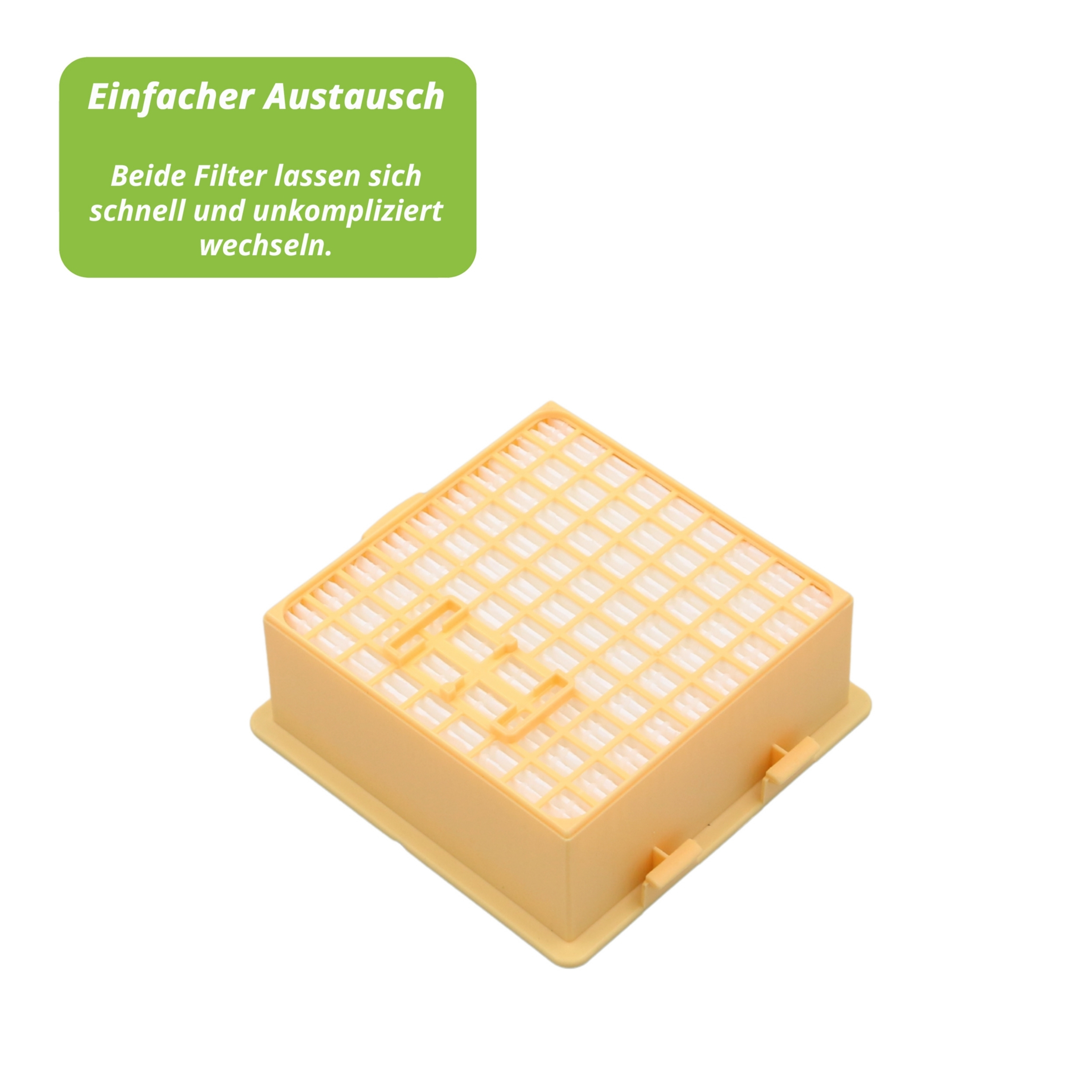 Filterset 1 Aktivfkohlefilter und 1 Hepafilter passend für Vorwerk Tiger 260