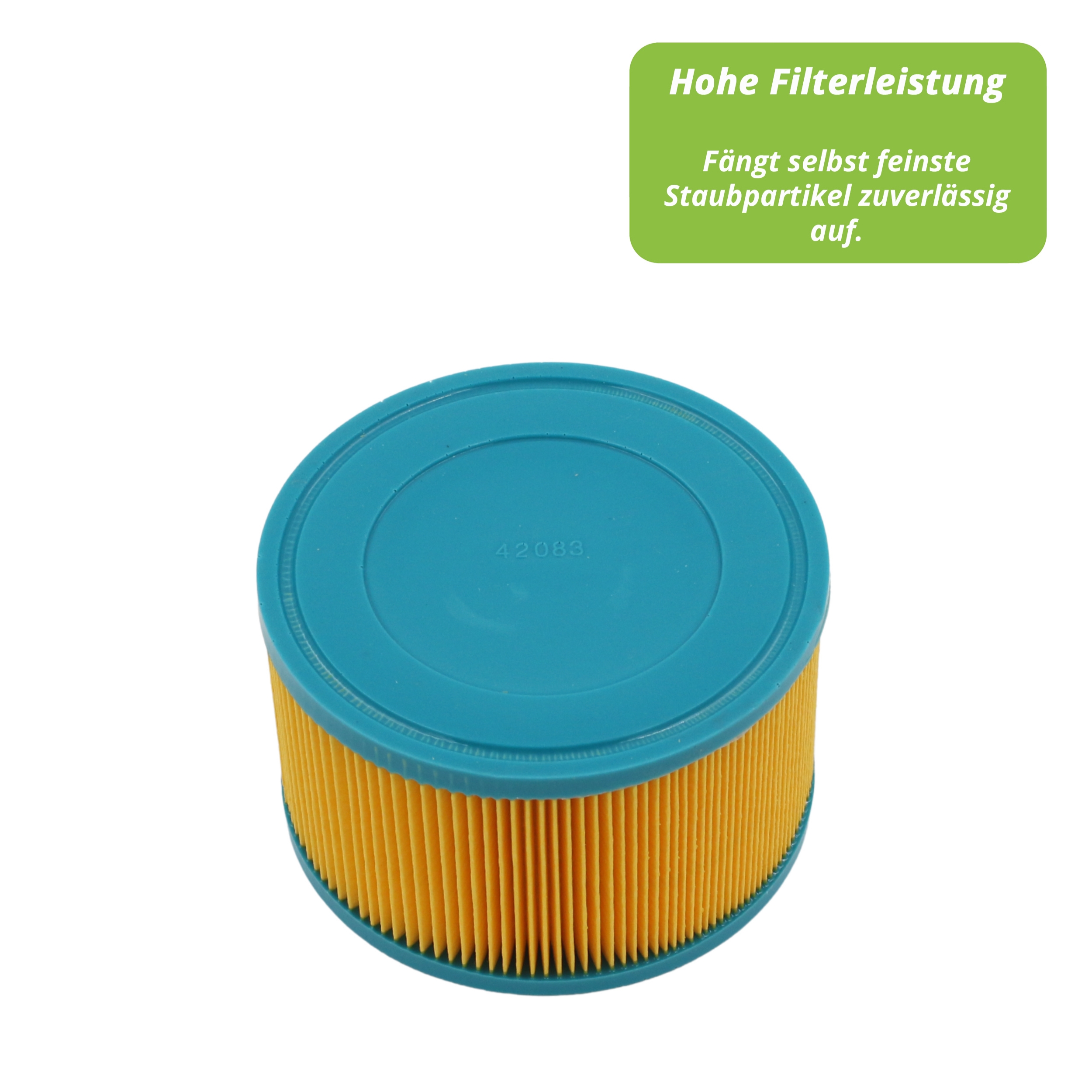 Hochwertiges Filterset Filterpatrone + HEPA Filter passend für Wetrok Monovac & Durovac 6/11, Lamellenfilter