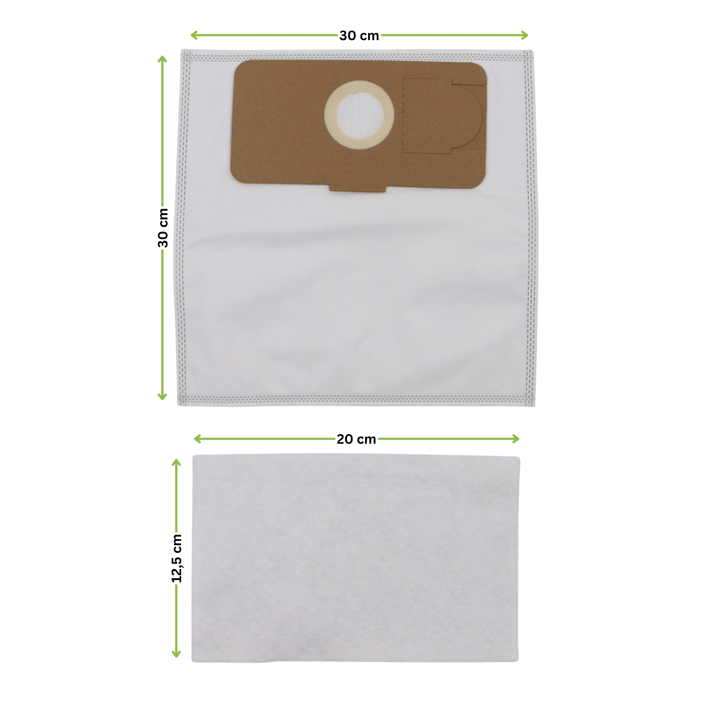 10 Staubsaugerbeutel passend für Fakir S11, S13, S14, S15 Ersatz für Swirl F94