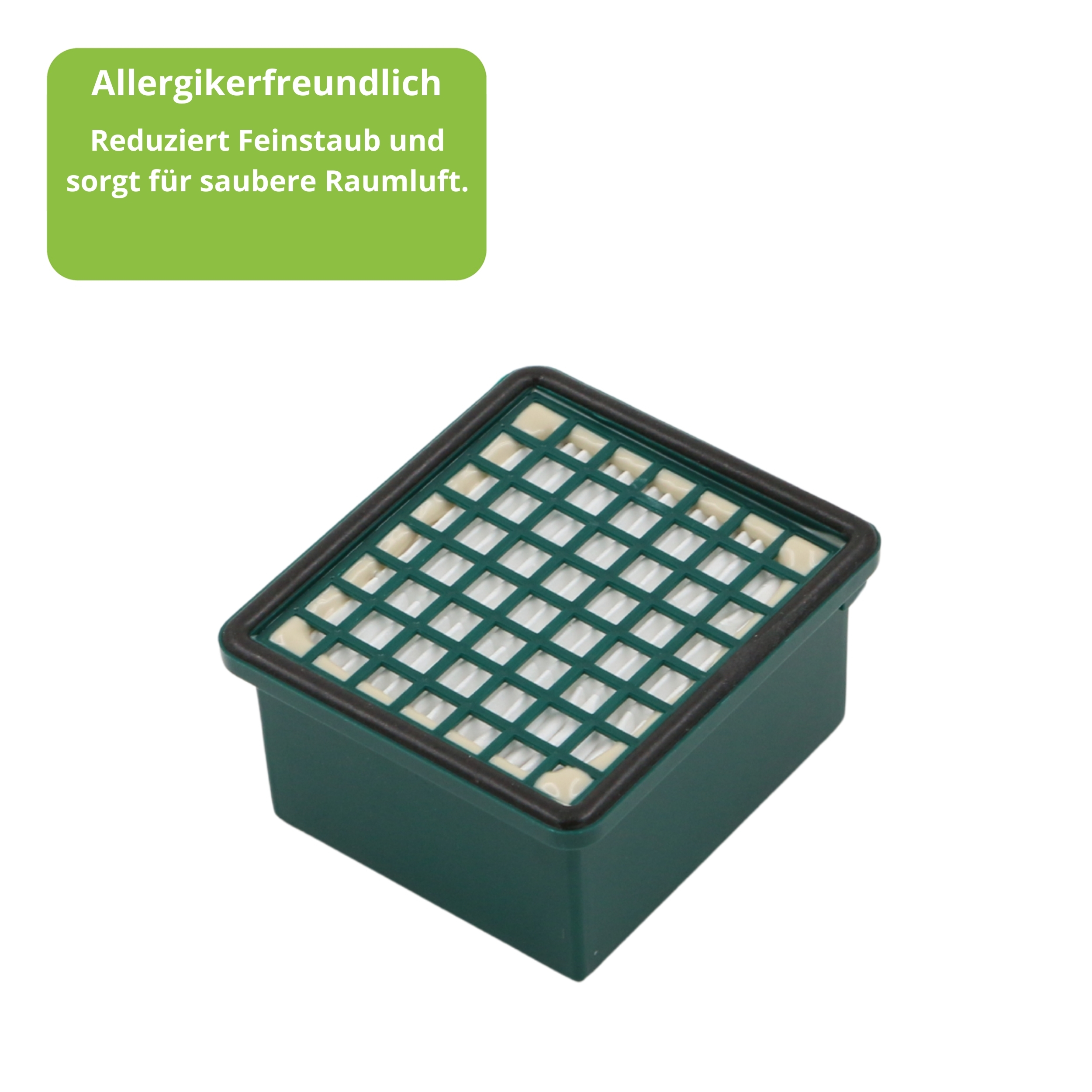 1 Aktivfiltersystem HEPA-Filter geeignet für Vorwerk Kobold 130/131