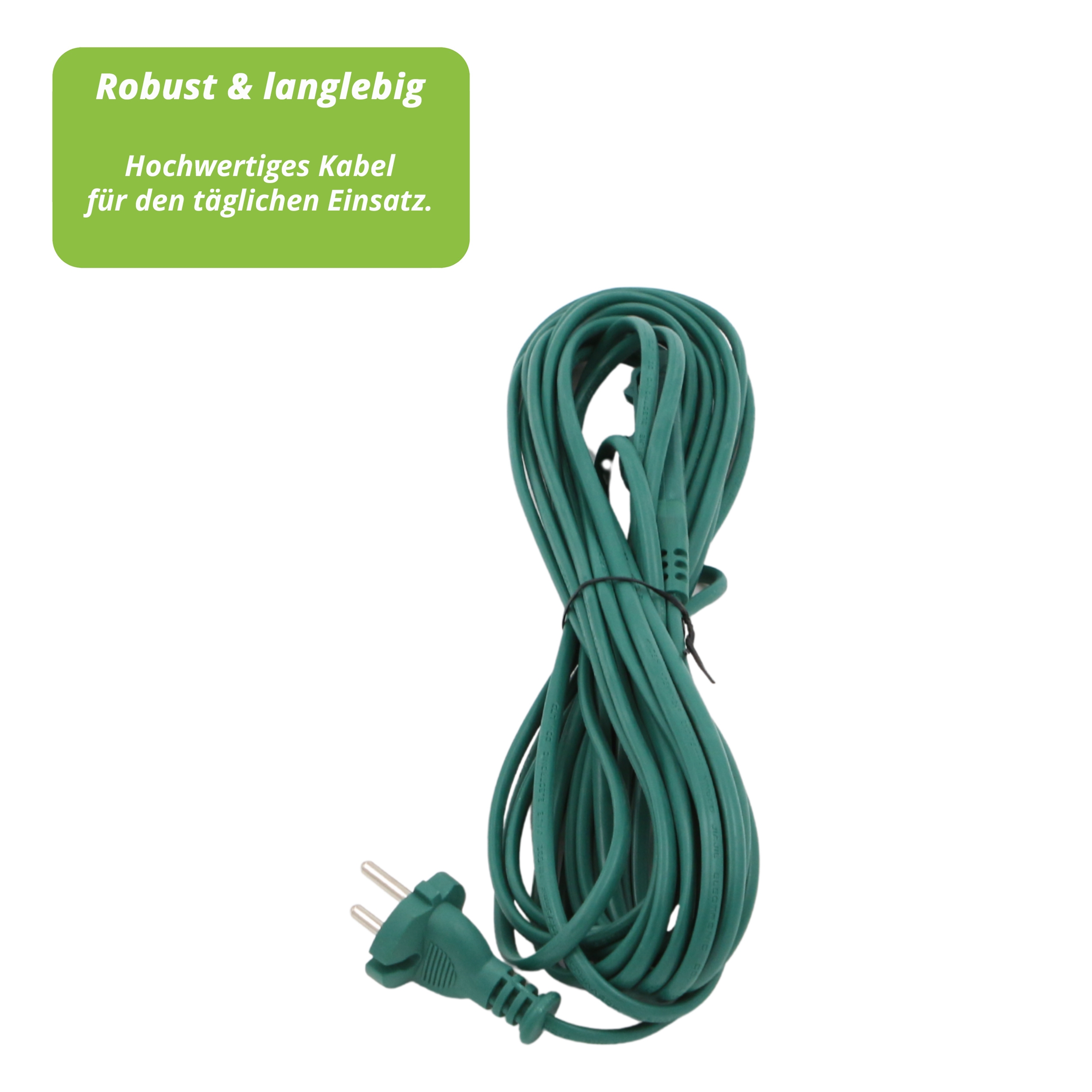 Kabel Stromkabel für Vorwerk Kobold VK 140 Staubsauger - Länge 10 Meter