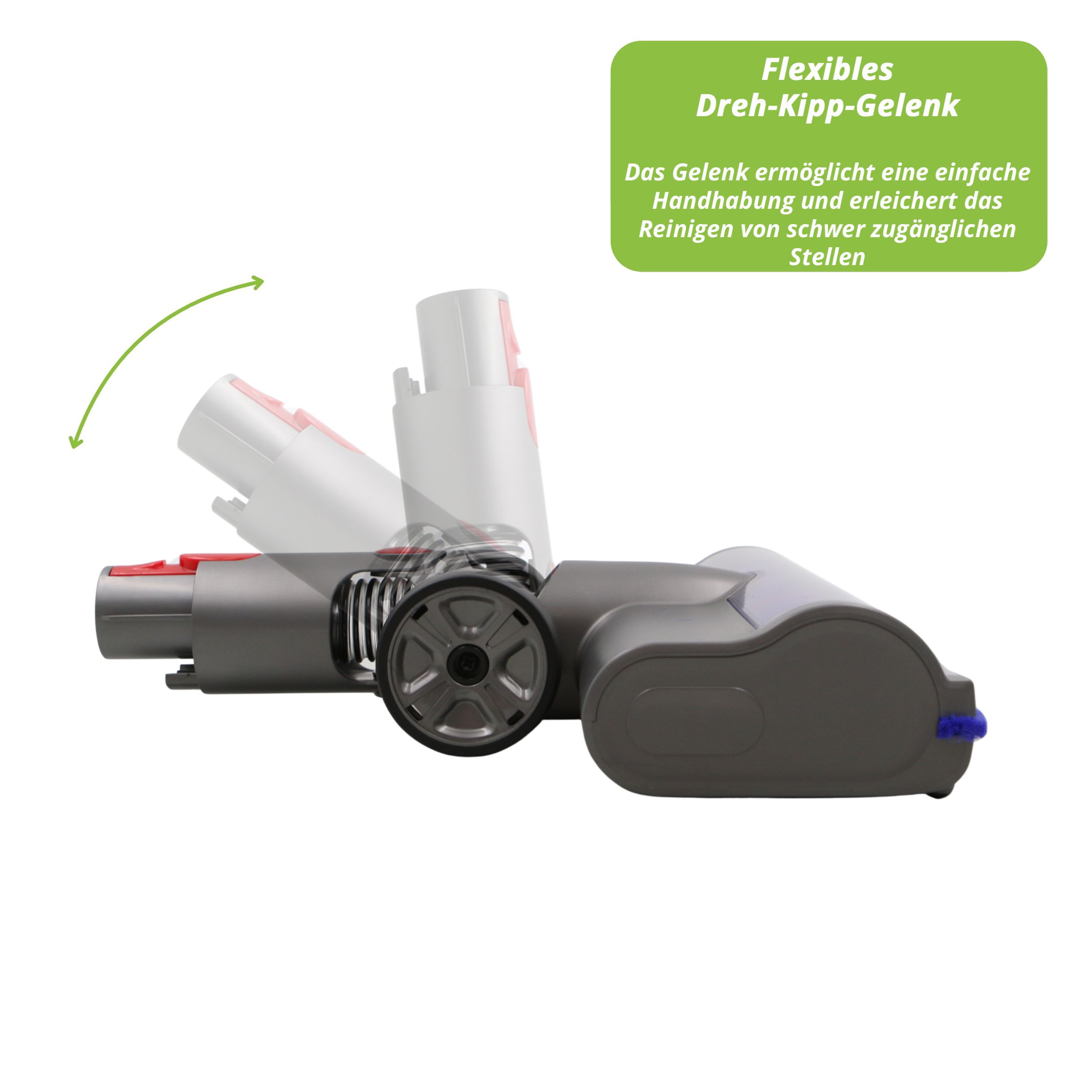 Staubsaugerladen.de Bodendüse passend für Dyson V7 V8 V10 V11 V15 mit LED Licht