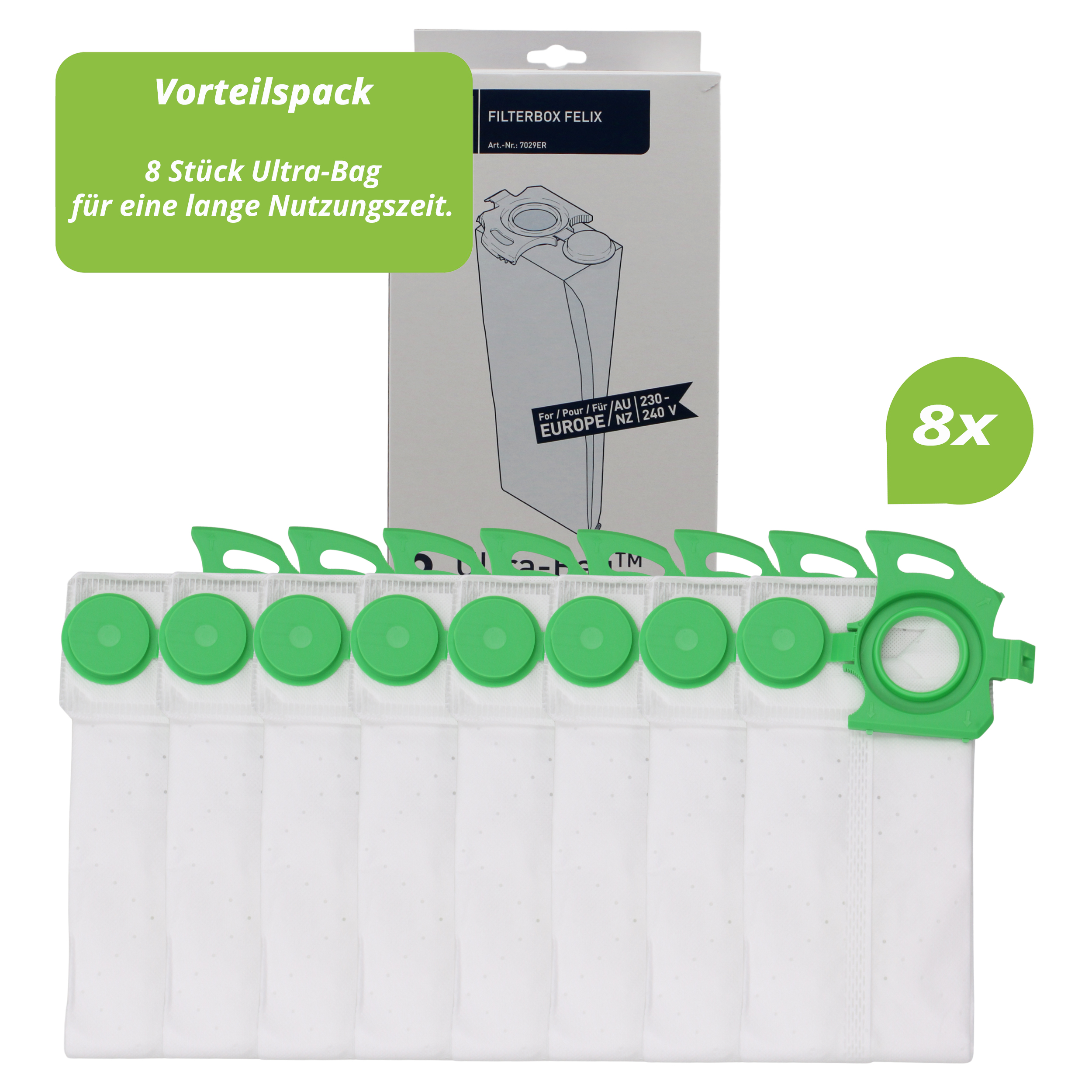 Sebo Filterbox Felix - Staubsaugerbeutel Felix 1, Felix 2, Felix 3, Felix 4