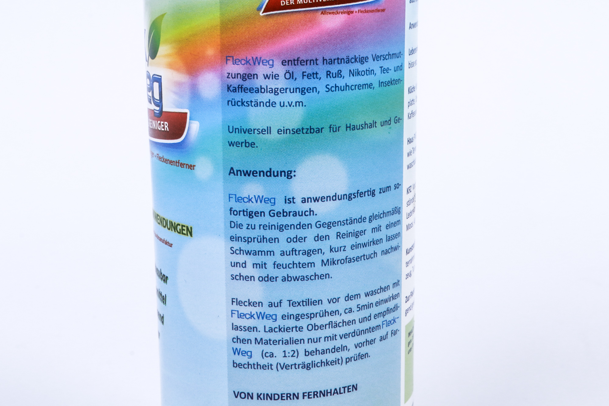 Fleckenspray - Fleck Entferner - Fleck Löser - Entfernt auch hartnäckige Flecken