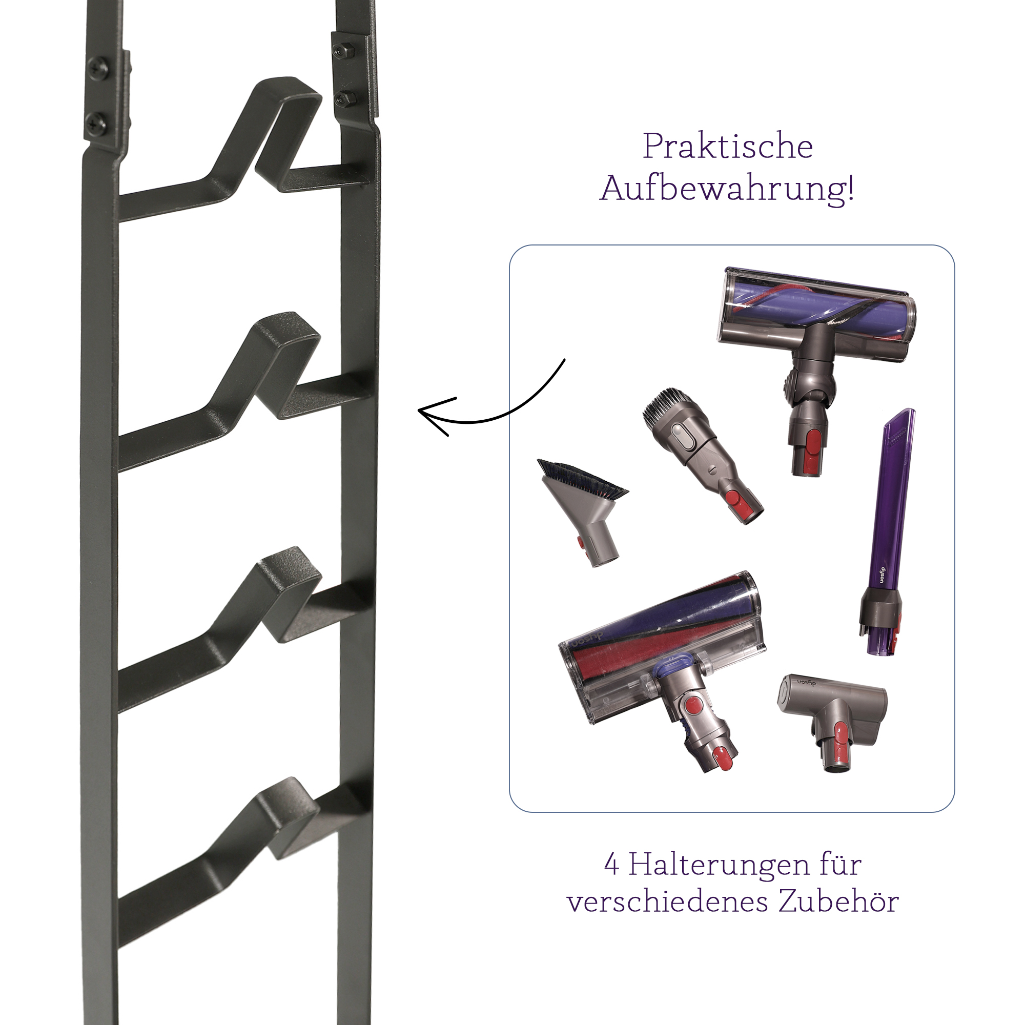 Staubsauger Halterung, Ständer passend Stielstaubsauger, Handstaubsauger
