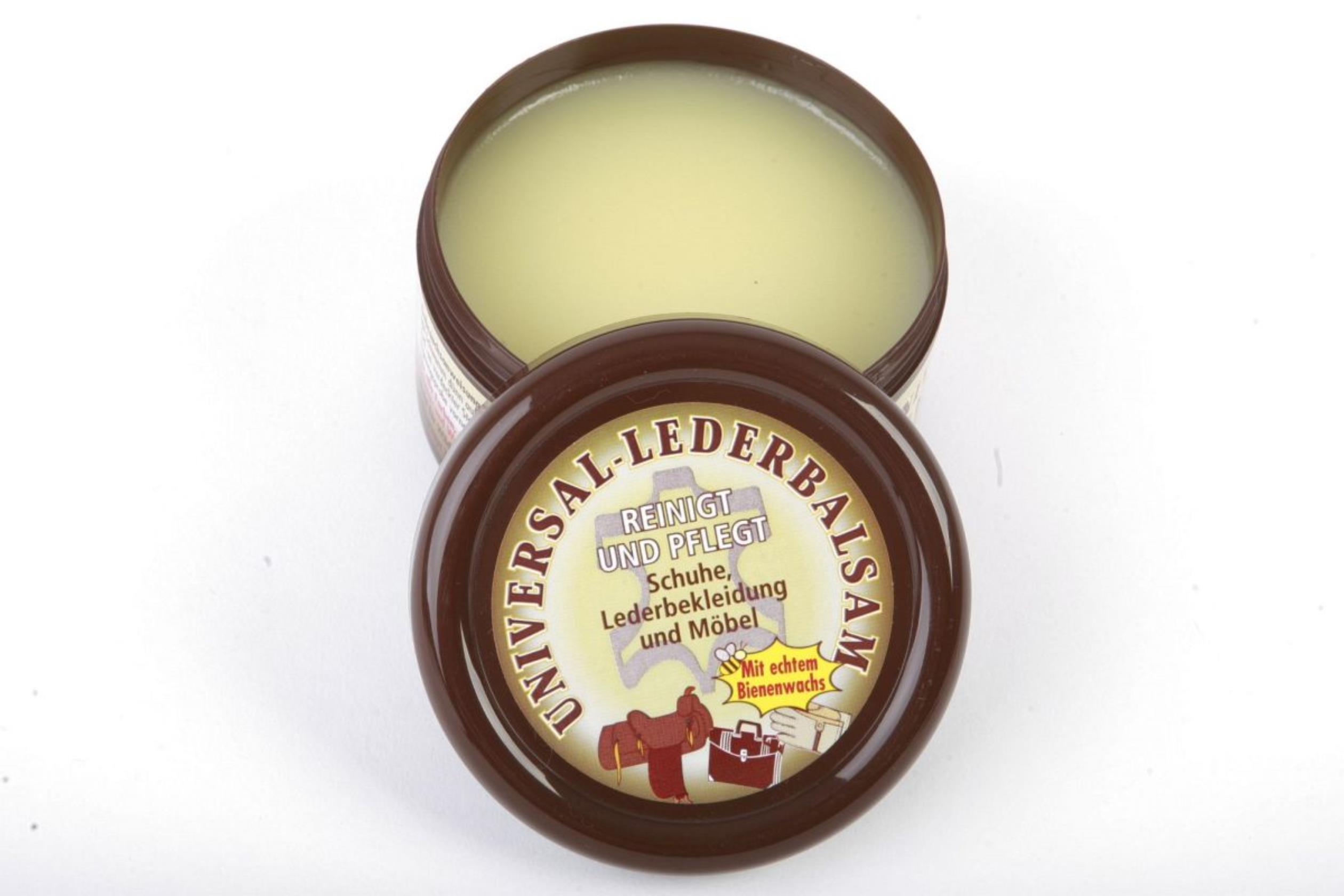 Hochwertiger Lederbalsam mit natürlichem Bienenwachs zur Pflege von Leder