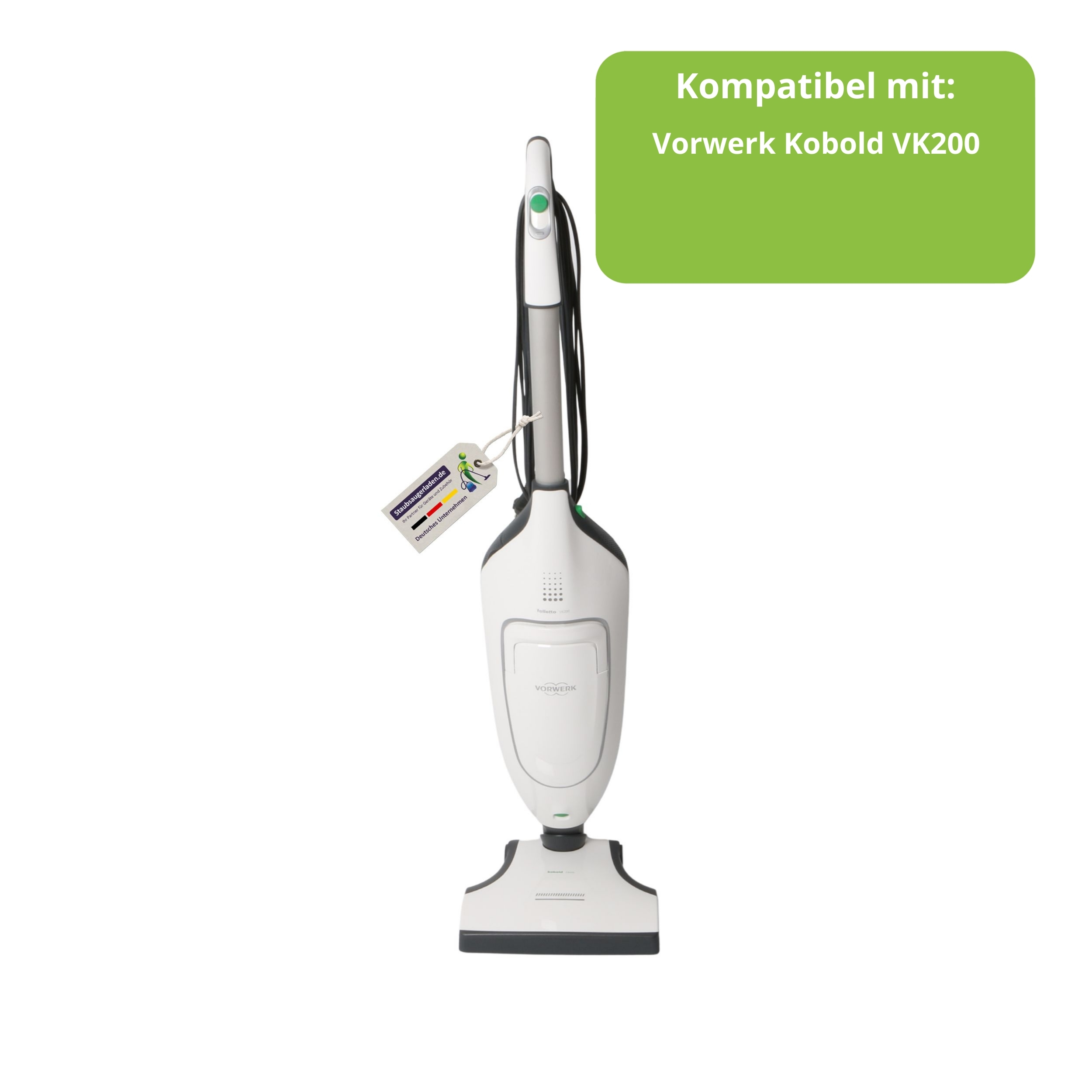 6 Staubsaugerbeutel für Vorwerk Kobold 200, Kobold VK200 und Absaugstation RB7