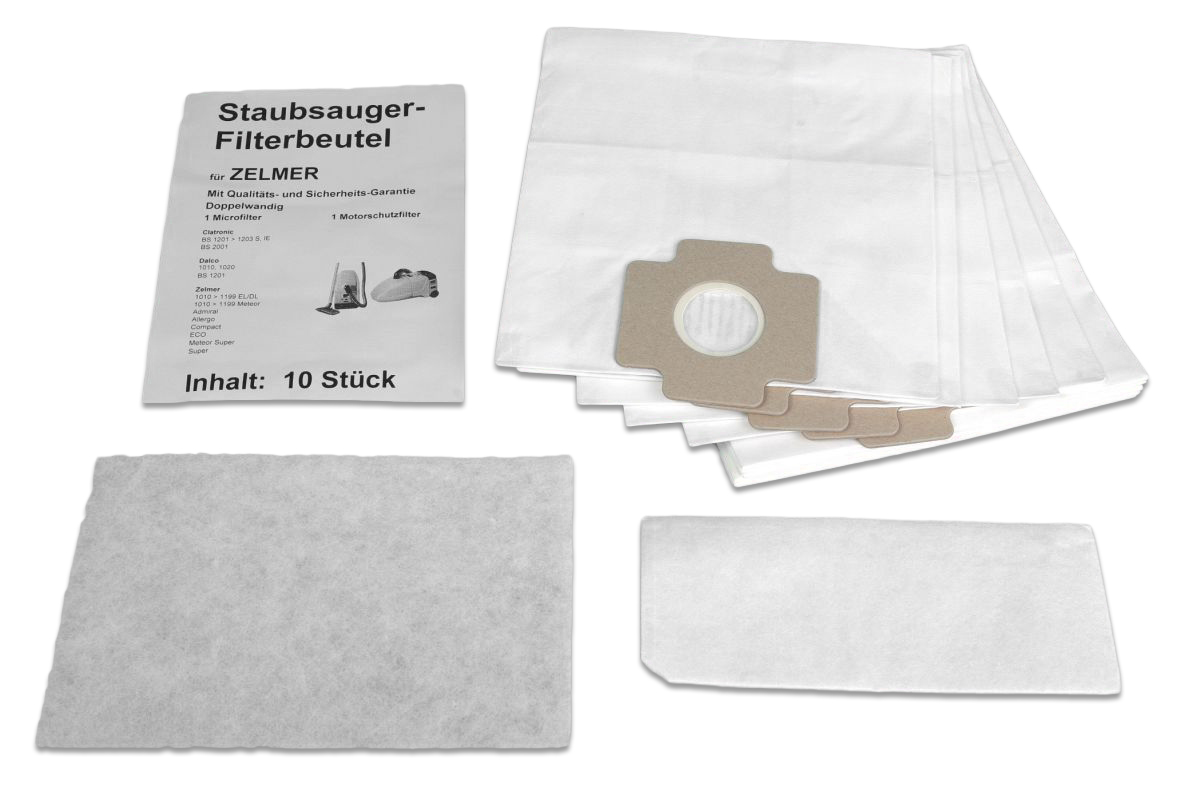 10 Staubsaugerbeutel Zelmer u.a. Ersatz für Swirl Z 110