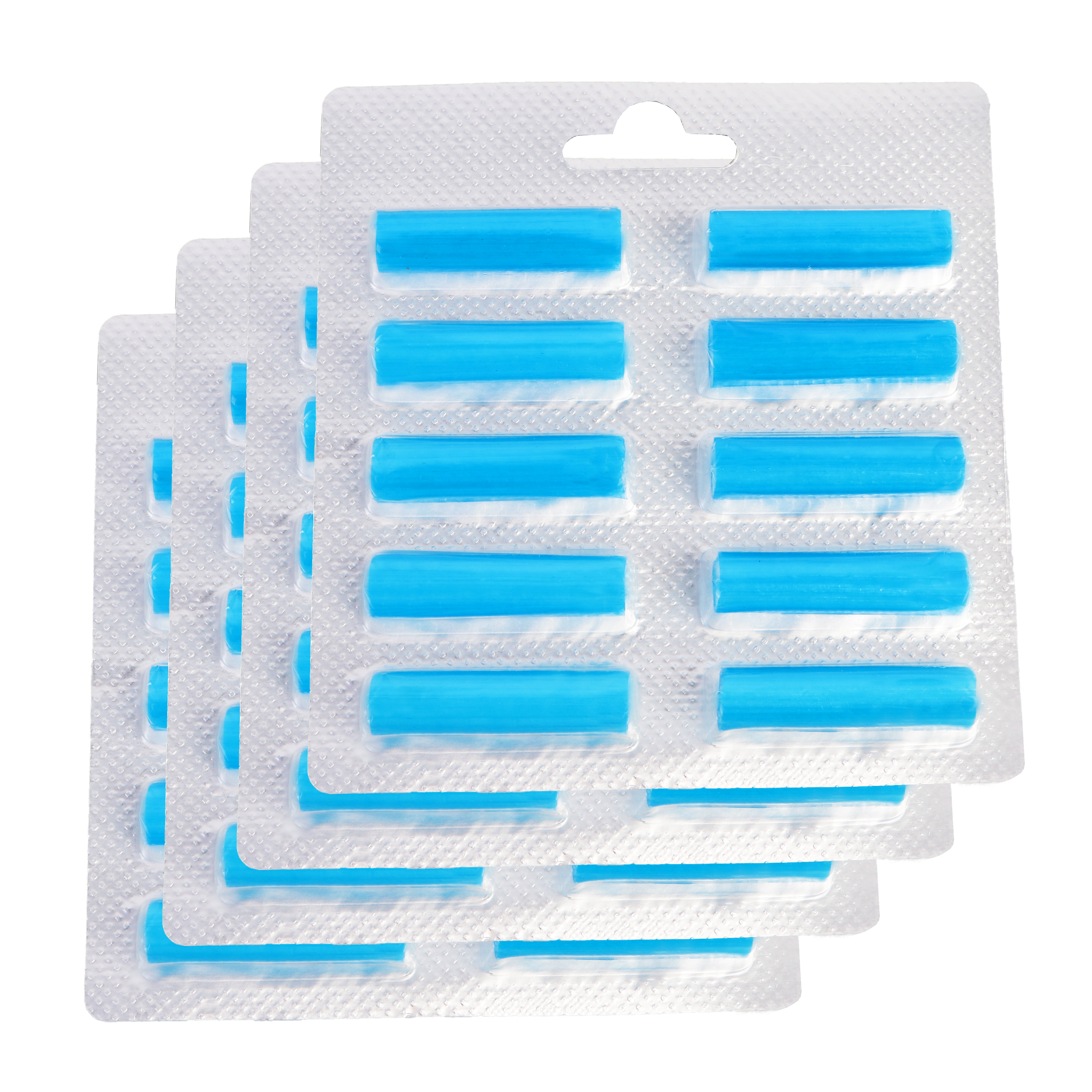 40 Stück Luftfrischer Duftstäbchen Deo Blau (Meeresbrise) für Staubsauger