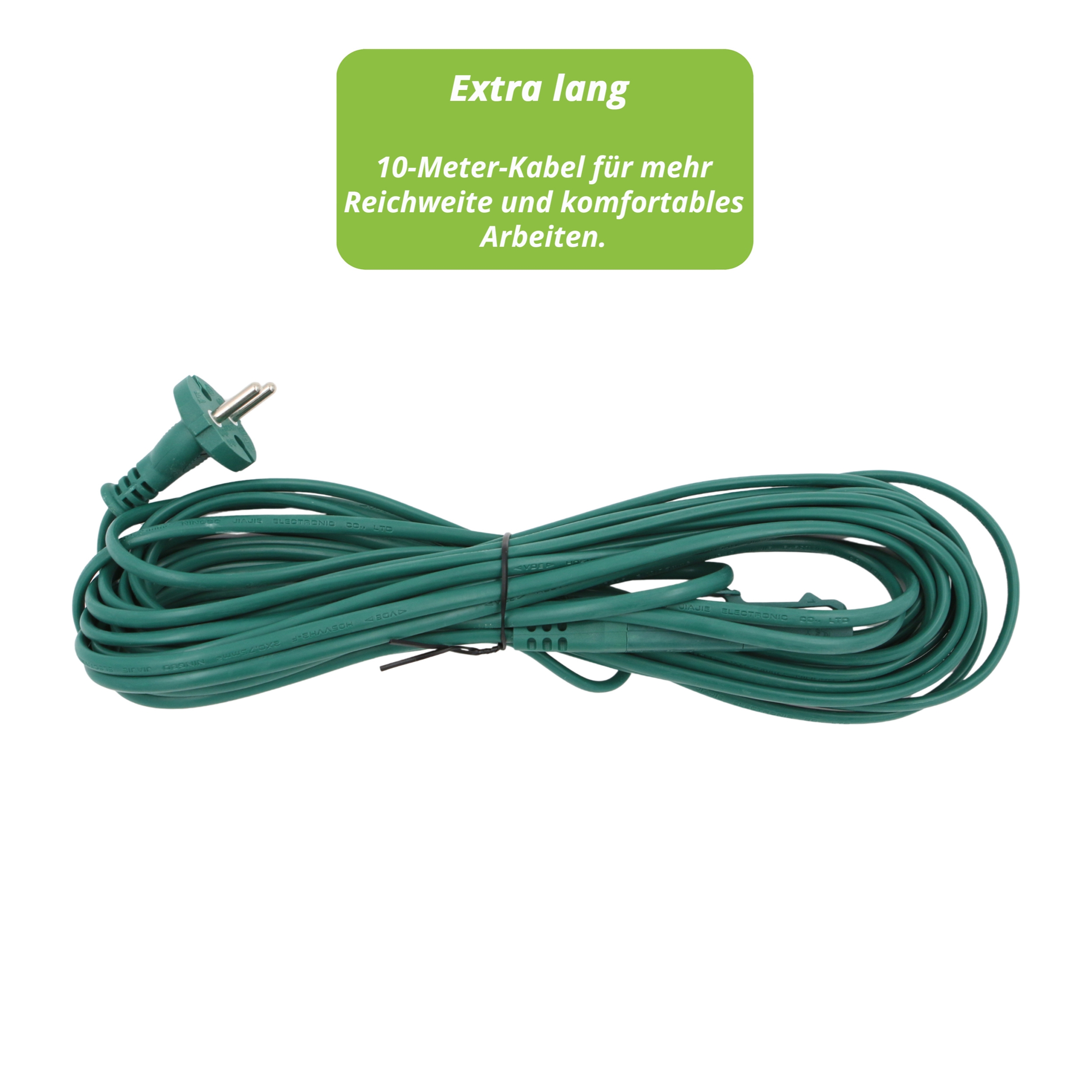 Kabel Stromkabel für Vorwerk Kobold VK 140 Staubsauger - Länge 10 Meter