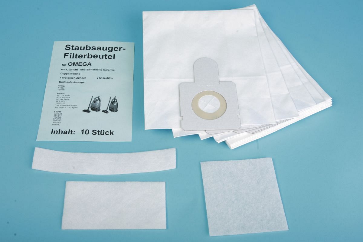 10 Staubsaugerbeutel Fakir u.a. Ersatz für Swirl X 351 / X 350