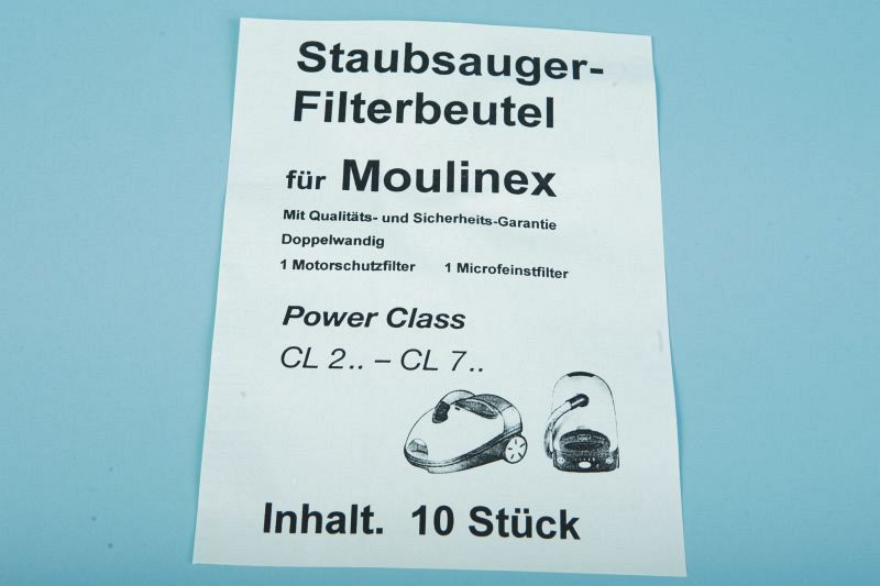 10 Staubsaugerbeutel Moulinex Power Class u.a. - MX 95