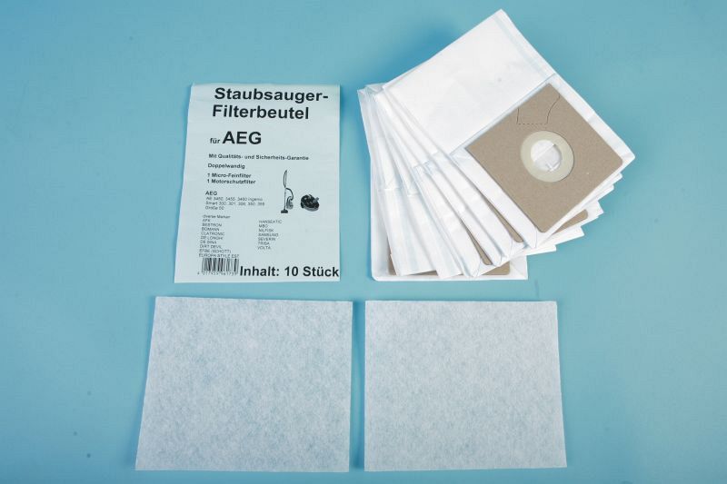 10 Staubsaugerbeutel AEG u.a. - Y 05 u. Y 45 (AEG Größe 50)