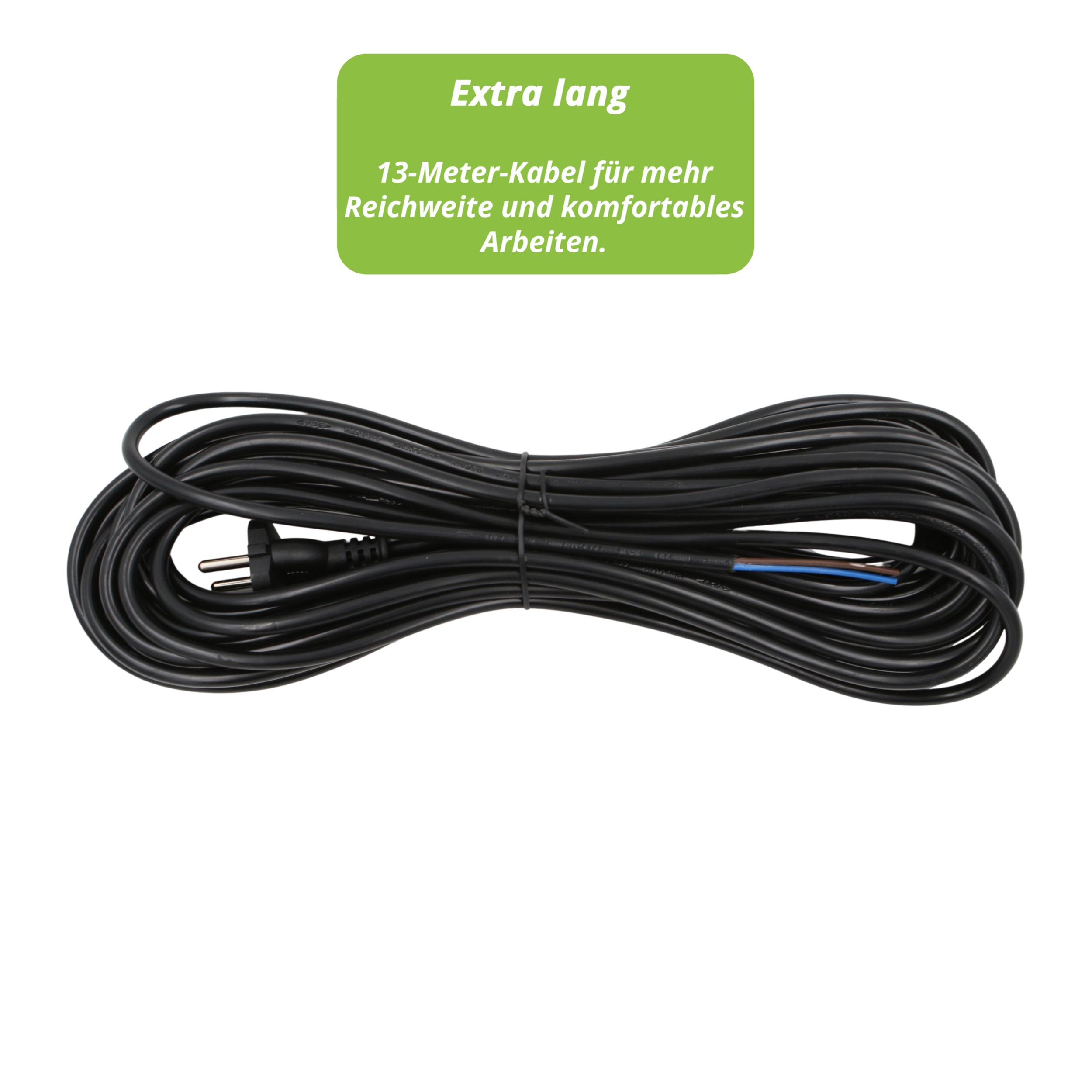 Staubsauger Kabel für Gewerbe Staubsauger Länge 13 m z.B. Sebo, Kärcher usw