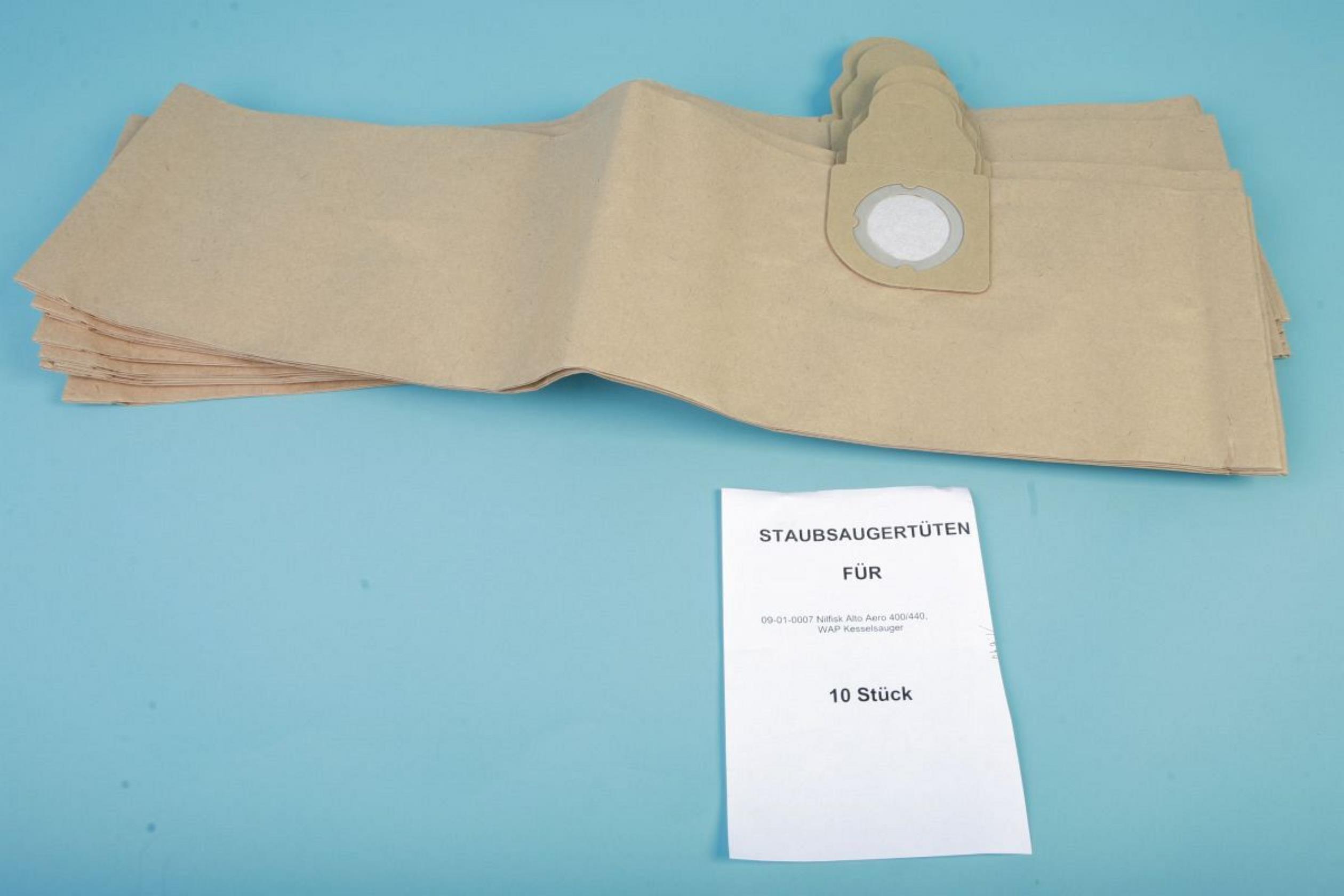10 Staubsaugerbeutel passend für Nilfisk WAP Alto Aero 400, 440 Made in Germany