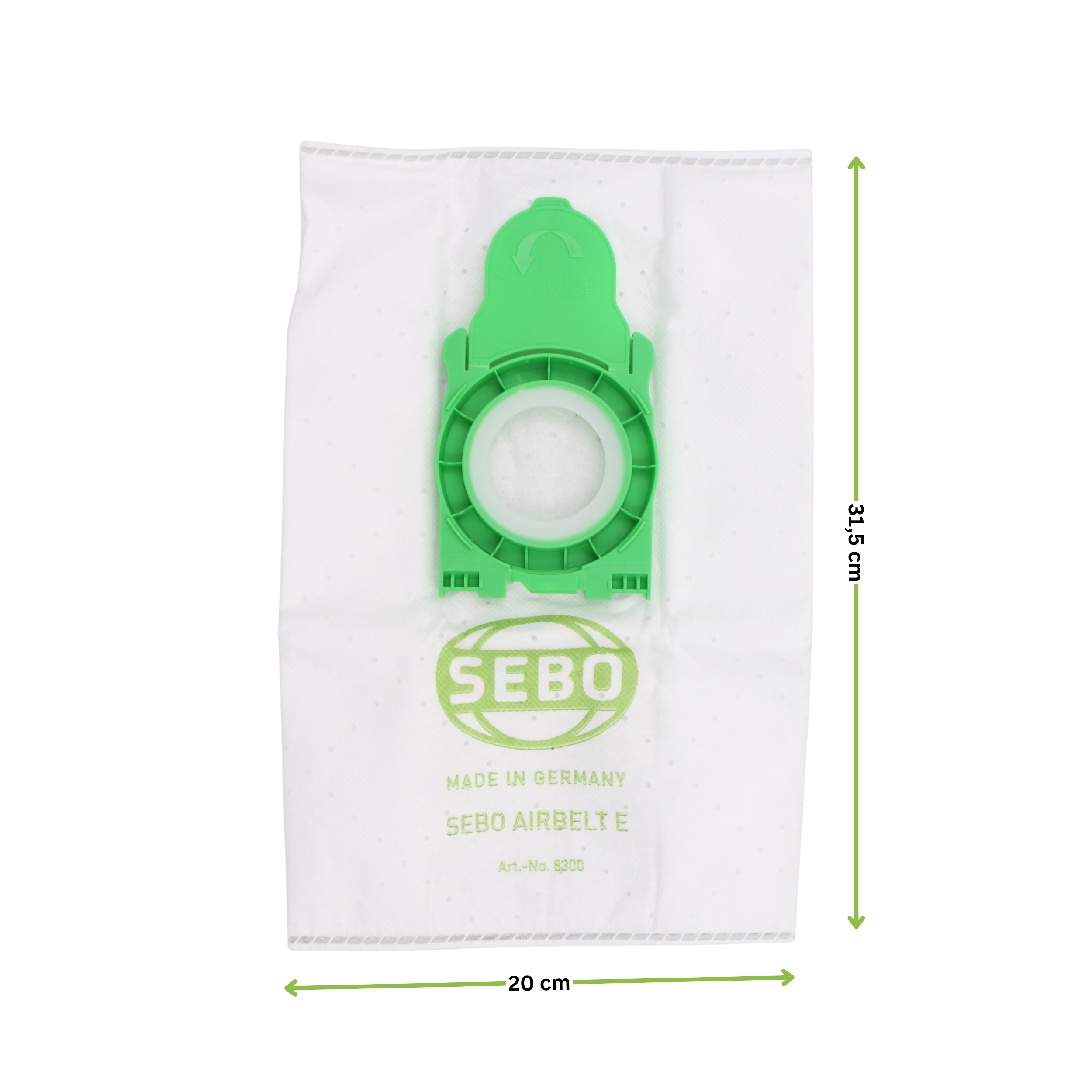 8 original Sebo Staubsaugerbeutel für Sebo Airbelt E1 und E3 alle Modelle