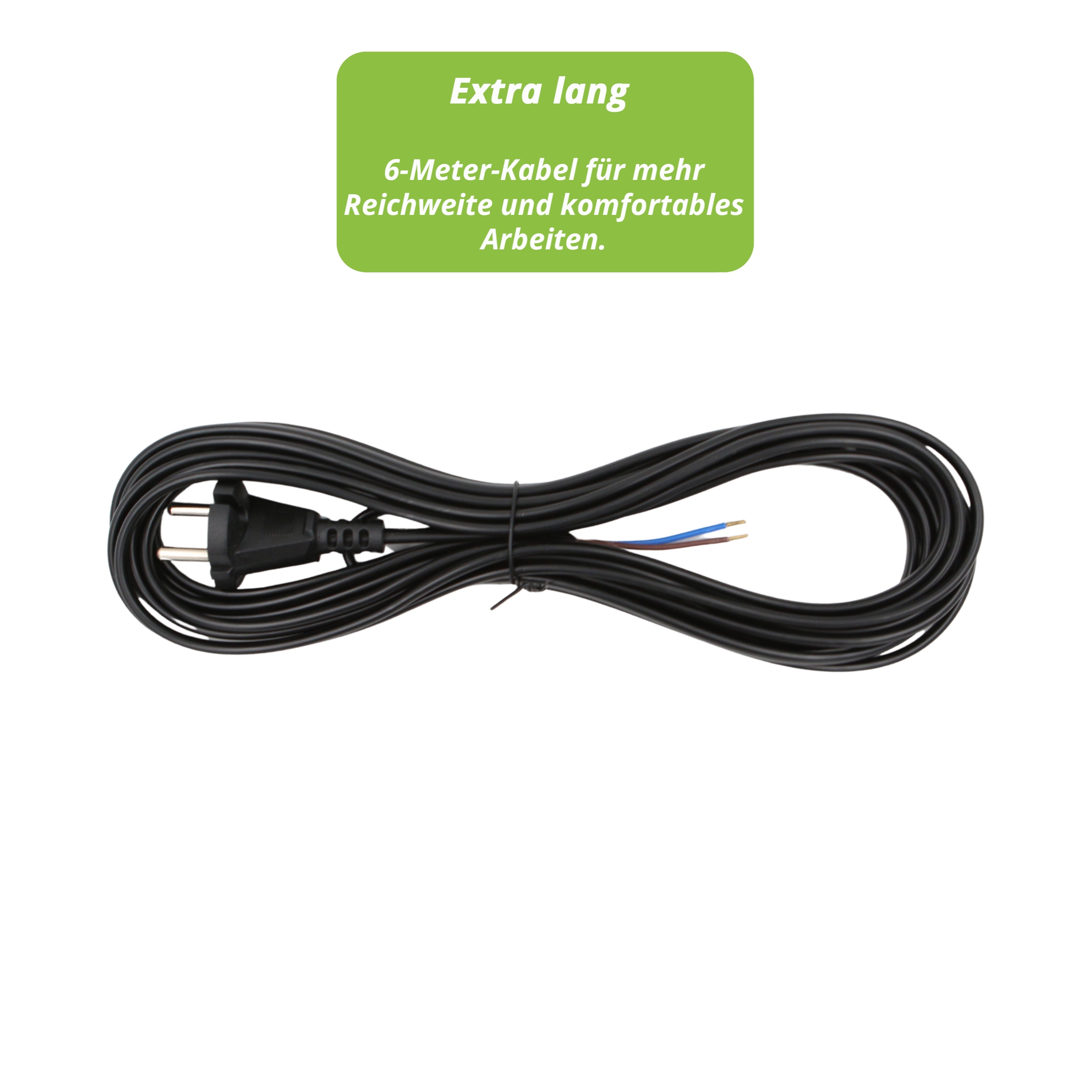 Kabel passend für alle Miele Staubsauger - Anschlusskabel Länge: 6 m