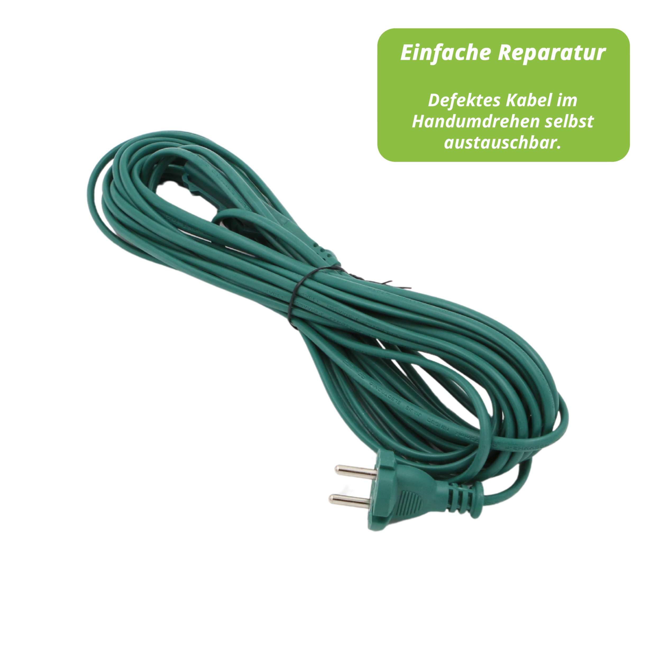 Kabel Stromkabel für Vorwerk Kobold VK 140 Staubsauger - Länge 10 Meter