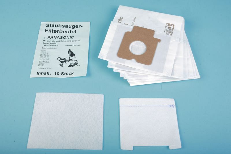 10 Staubsaugerbeutel Panasonic MC-E u.a. - PC 87, Typ C-2