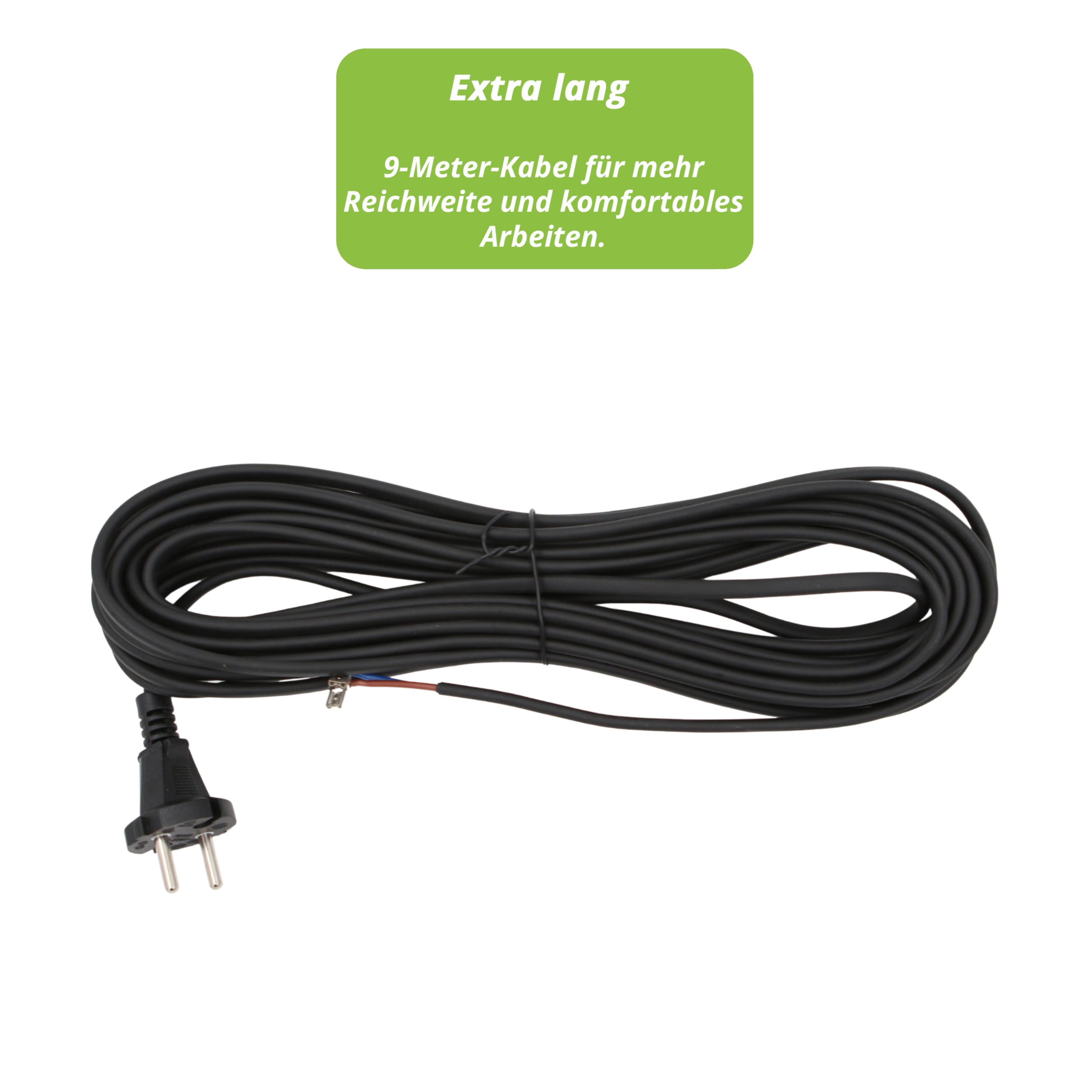Staubsauger Kabel für Gewerbe Staubsauger Länge 9 m z.B. Sebo, Kärcher usw