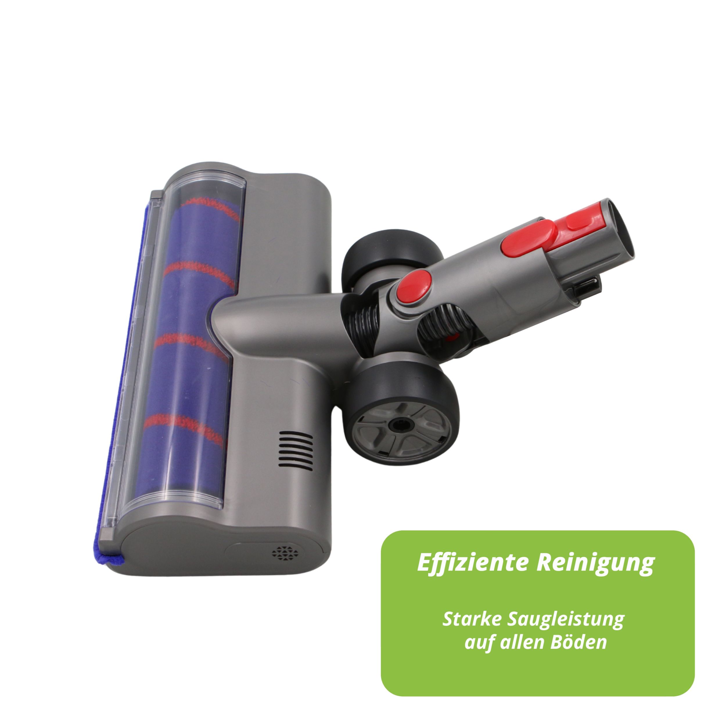 Hochwertige Elektrobürste mit Softwalzen, LED und Möbelschutzband passend für Dyson V7 V8 V10 V11 V15