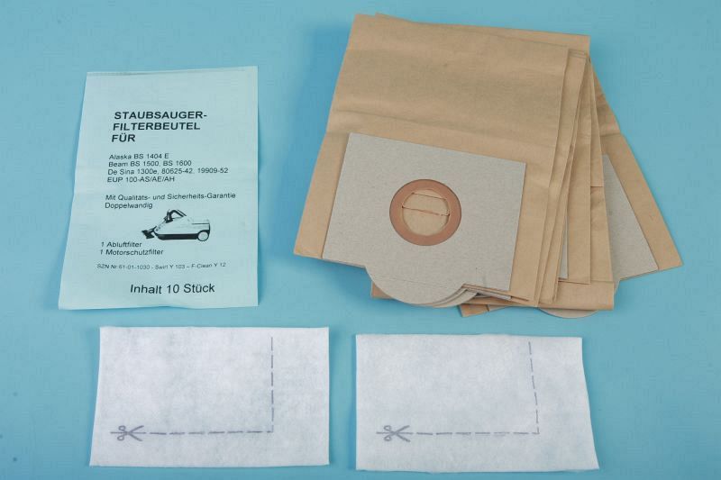 10 Staubsaugerbeutel De Sina u.a. Ersatz für Swirl Y 103