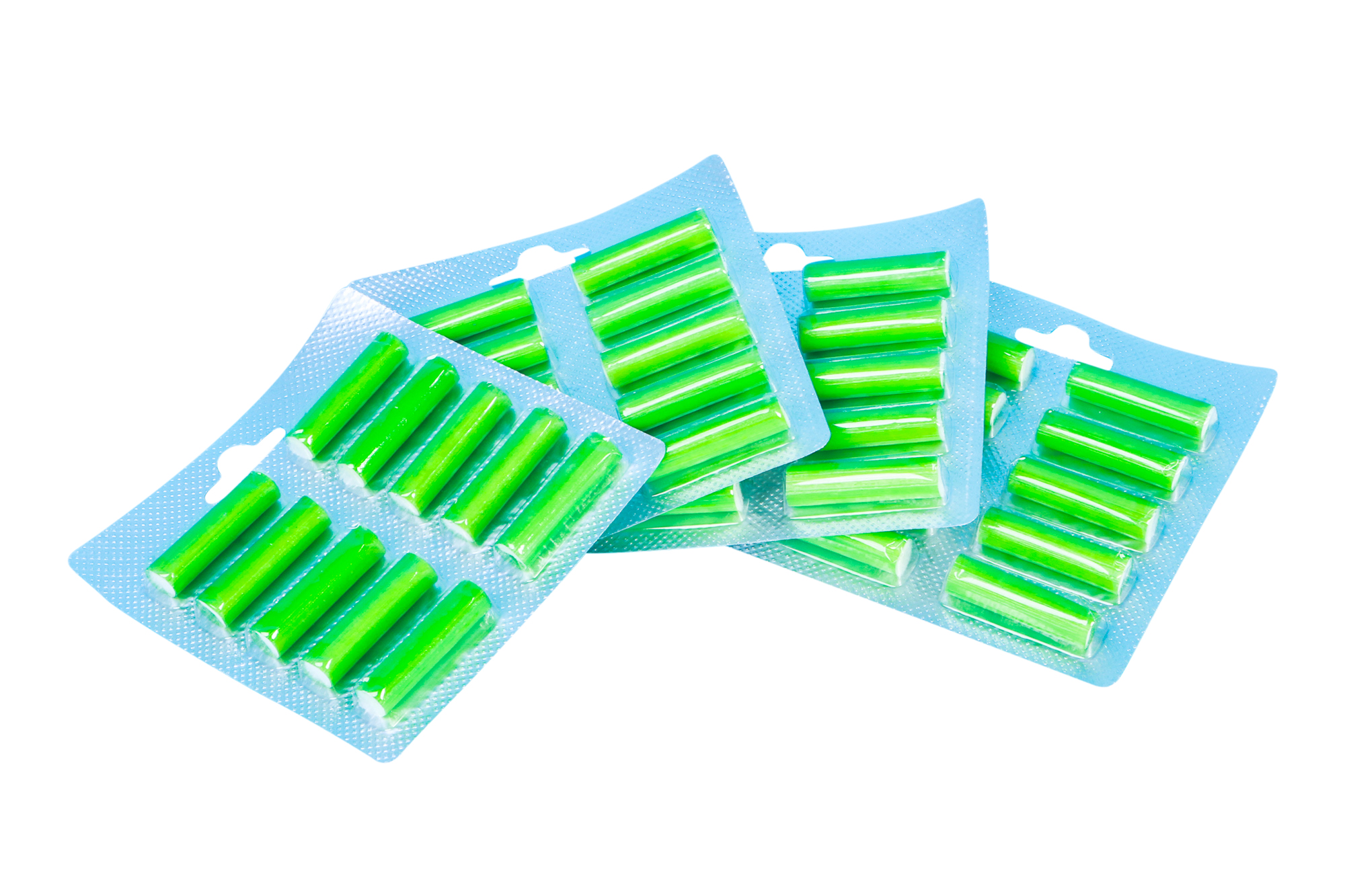 40 Stück Luftfrischer Duftstäbchen Deo grün (Fichtennadel) für Staubsauger