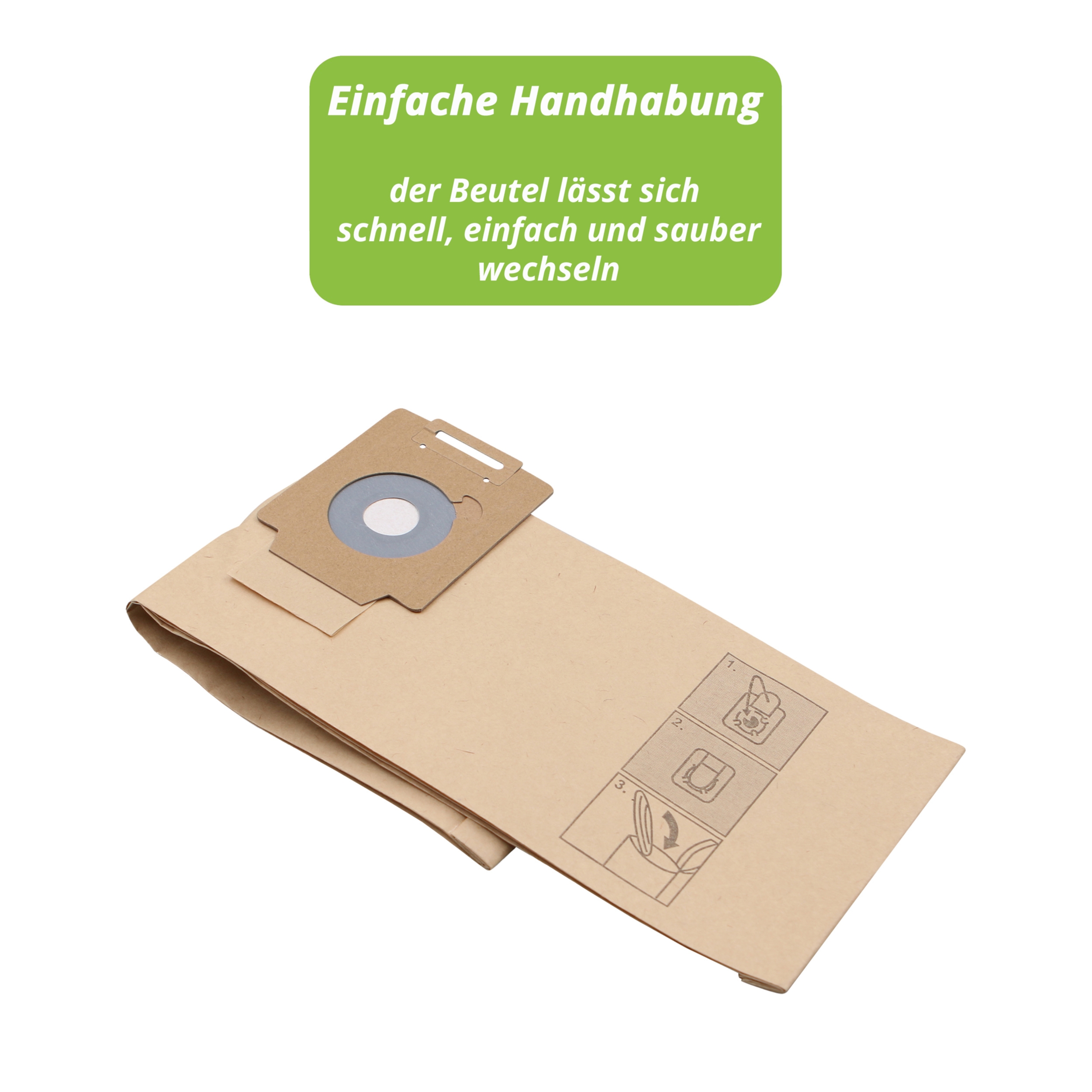 10 Premium Staubsaugerbeutel passend für Wetrok Monovac 6, Bantam 6/9