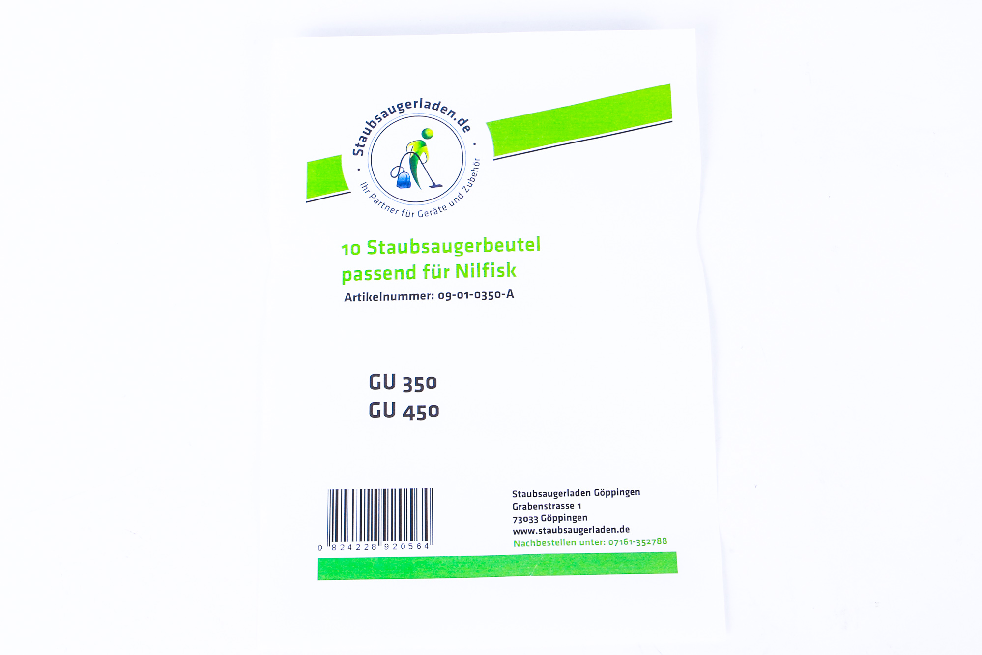 10 Staubsaugerbeutel passend für Nilfisk GU450, Lindhaus RX4, Taski Tapitronik