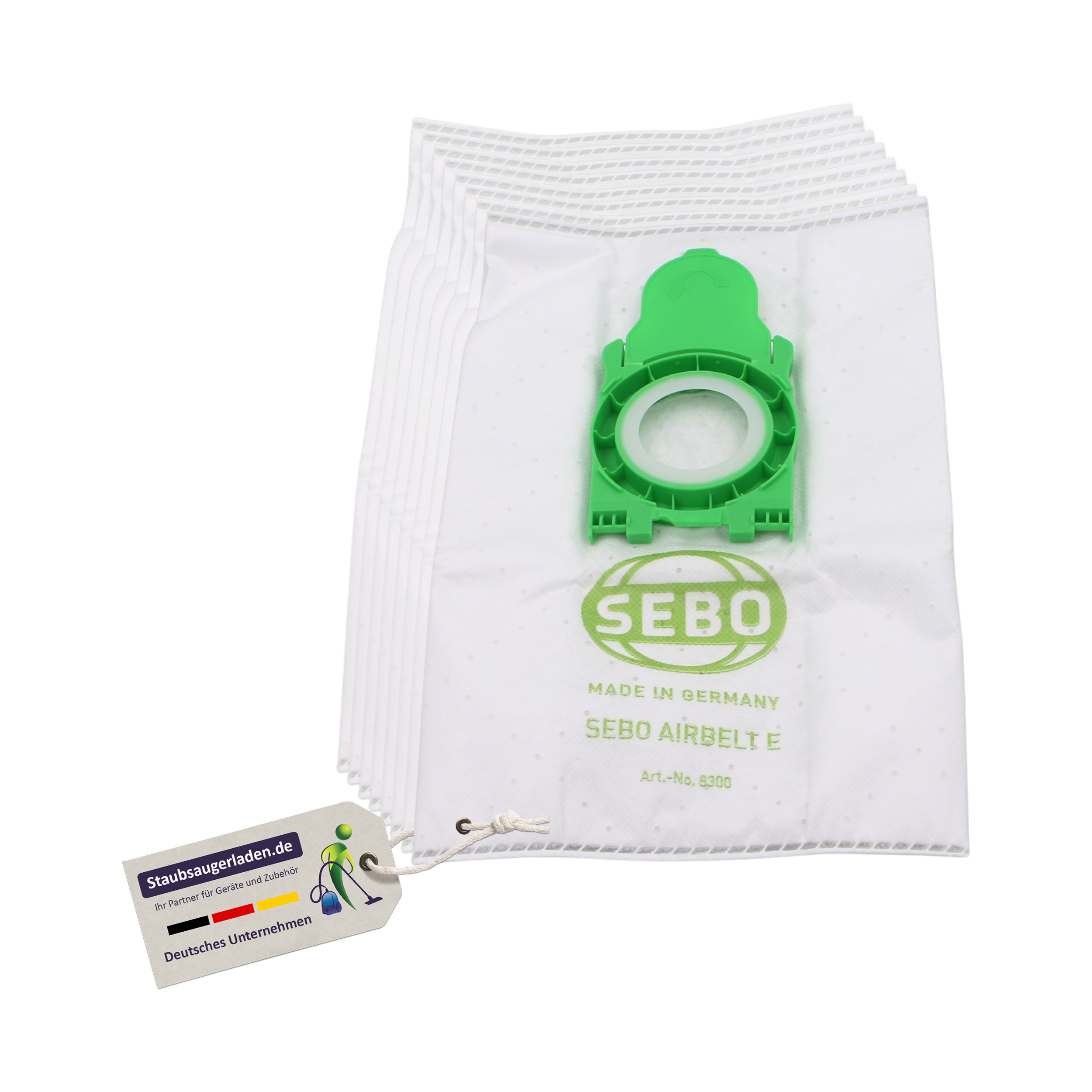 8 original Sebo Staubsaugerbeutel für Sebo Airbelt E1 und E3 alle Modelle