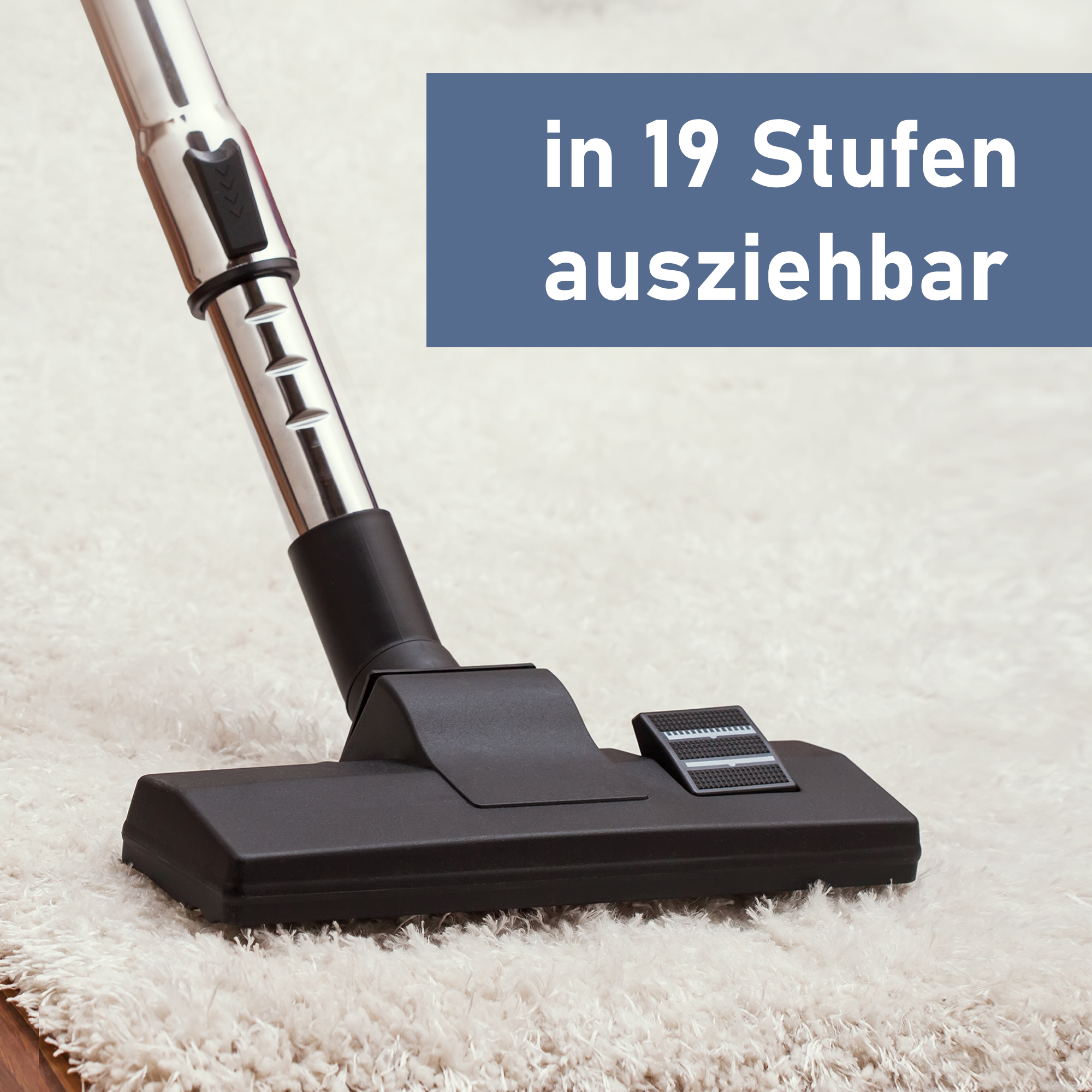 Teleskoprohr passend für alle Miele Staubsauger mit Klick Funktion