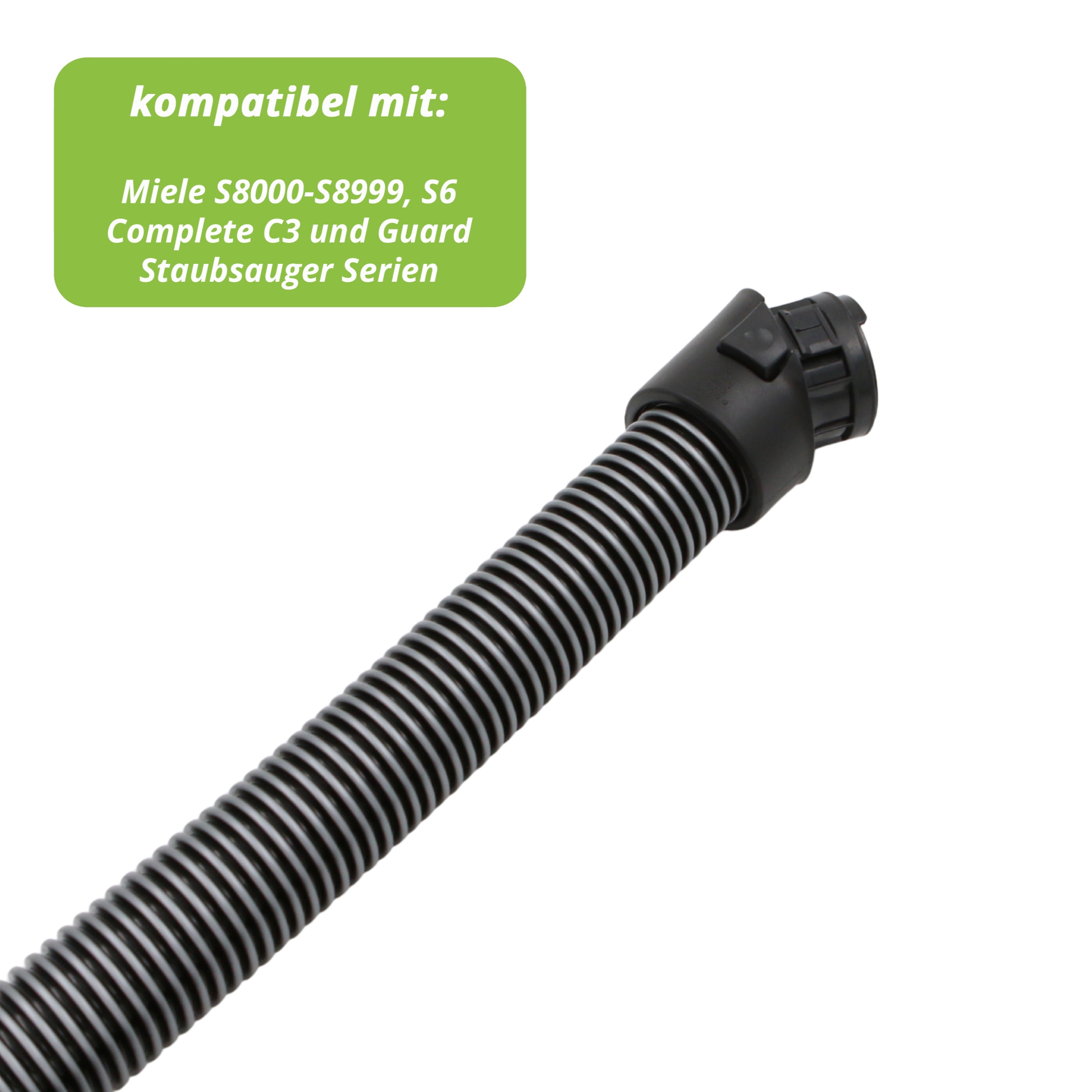 Premium Schlauch passend für Miele S8340, S8000-S8999, S6, Complete C3 und Guard