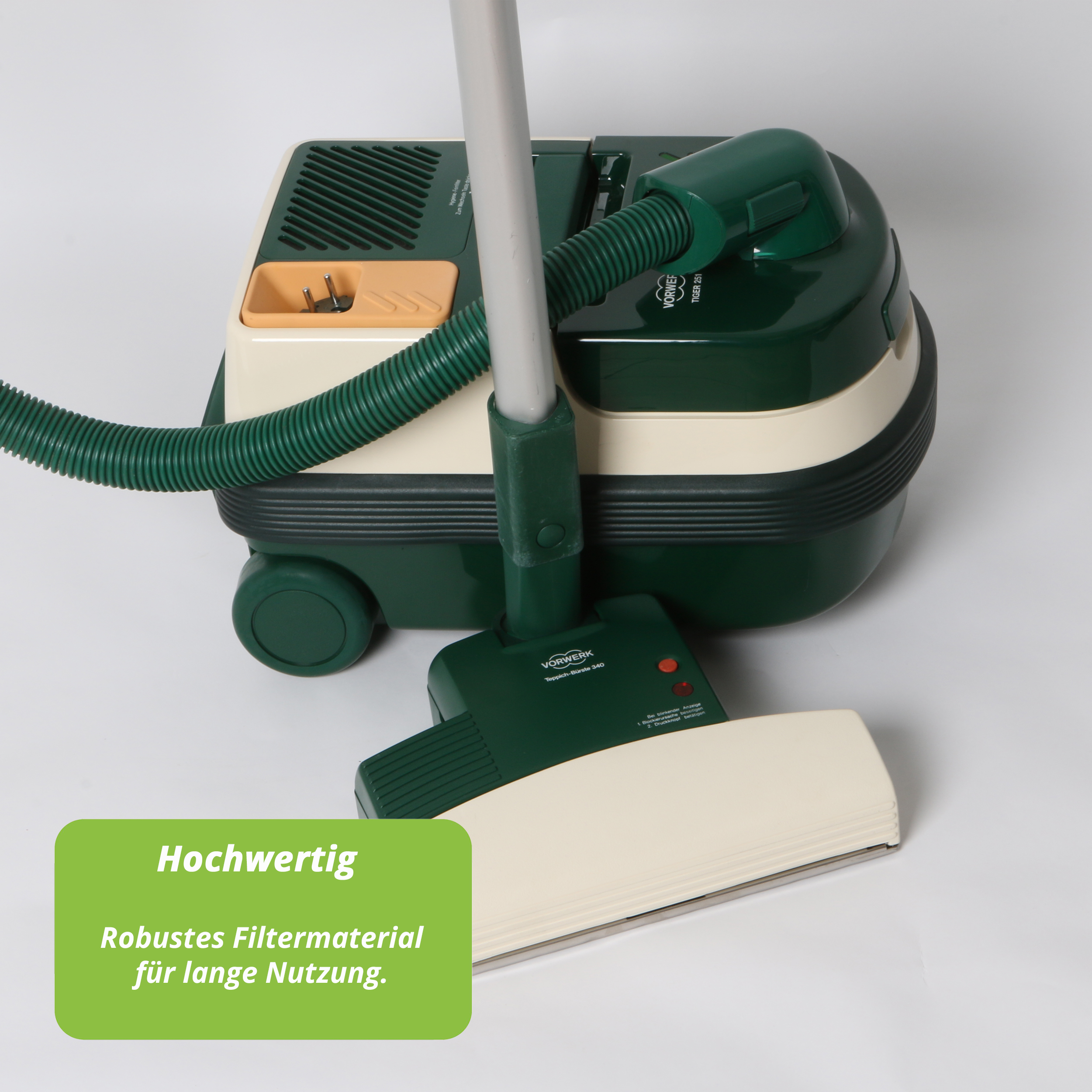 2 Abluftfilter geeignet für Vorwerk Tiger 251, 252