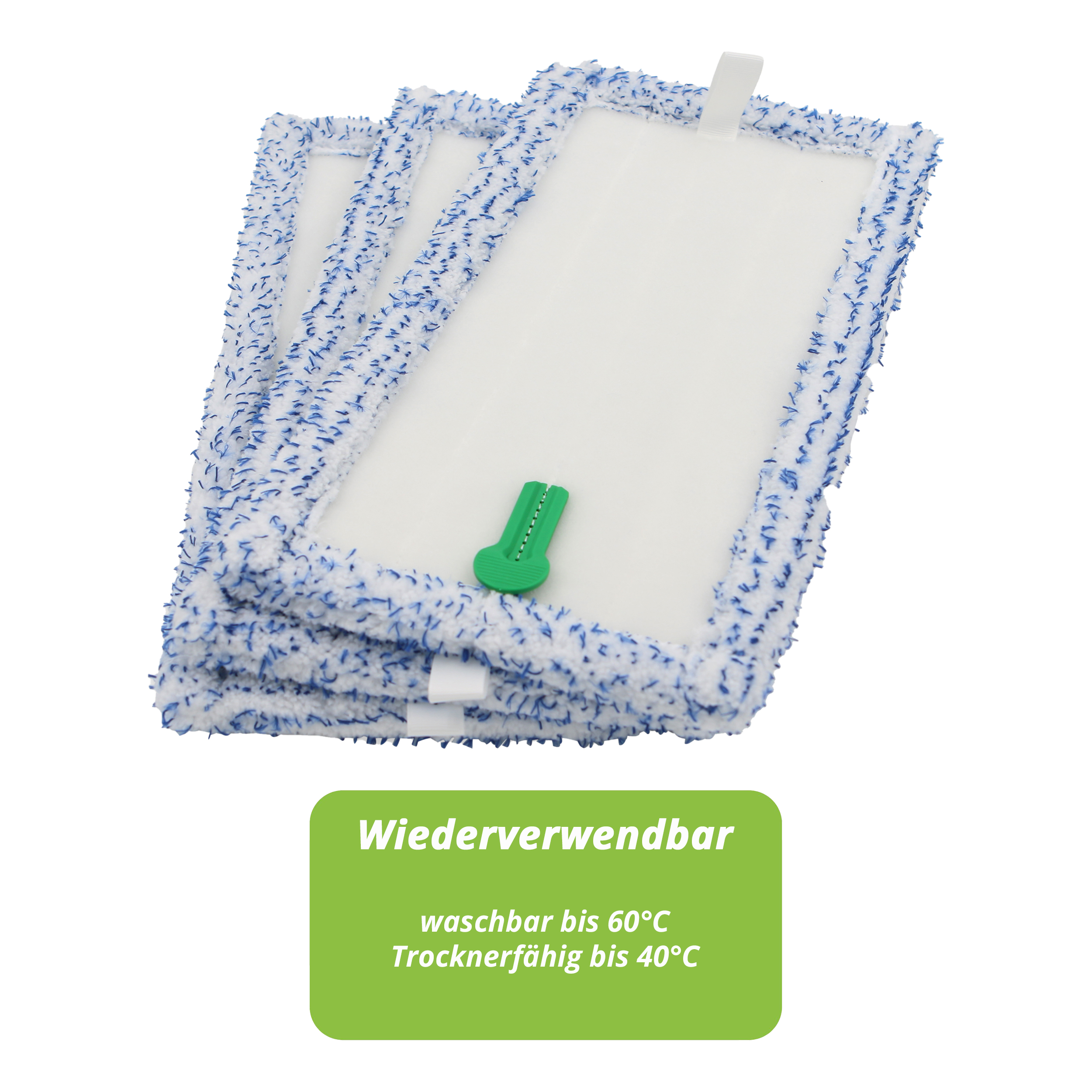 3 Reinigungs Tücher für Vorwerk SP600, SPB100, SP7 - Wischsauger