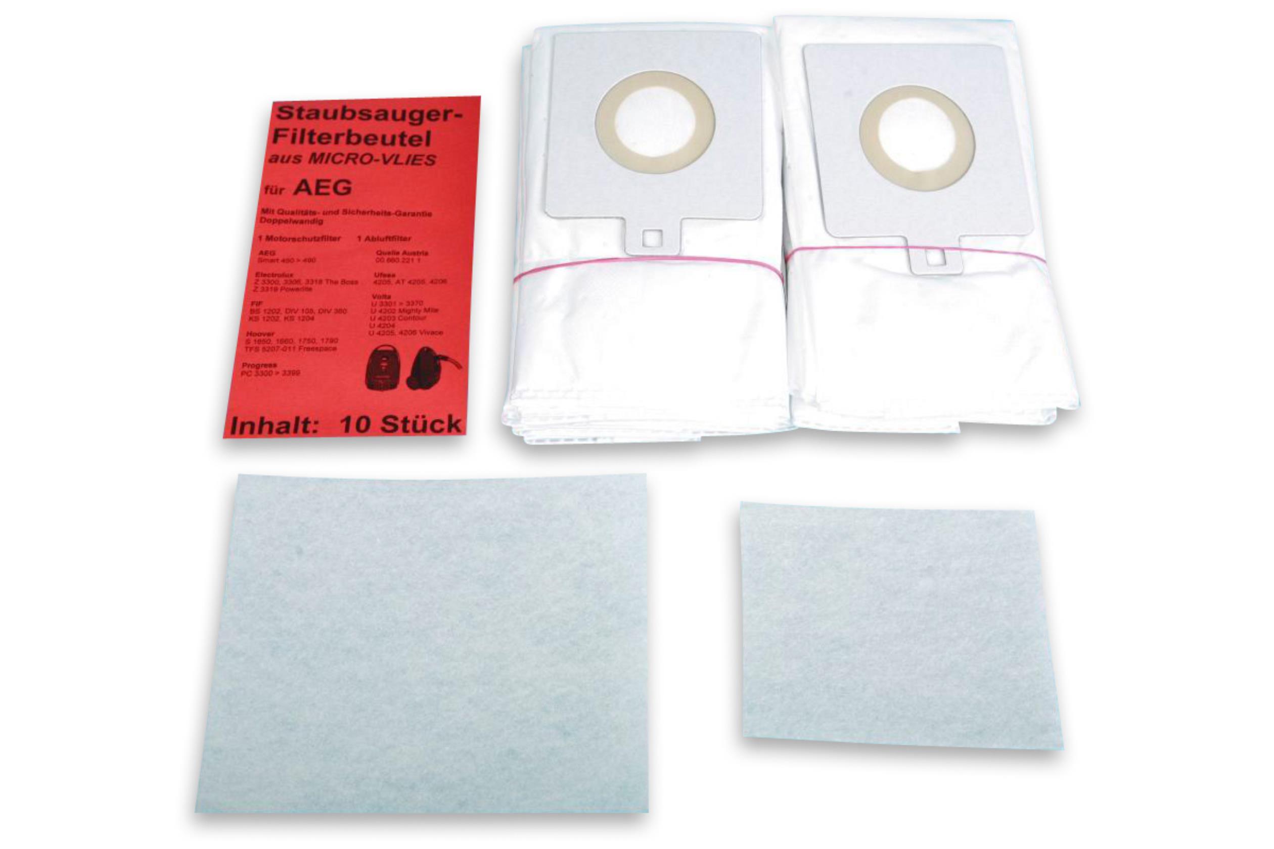 10 Staubsaugerbeutel passend für AEG, FIF u.a. Ersatz für Swirl Y 204 MicroVlies