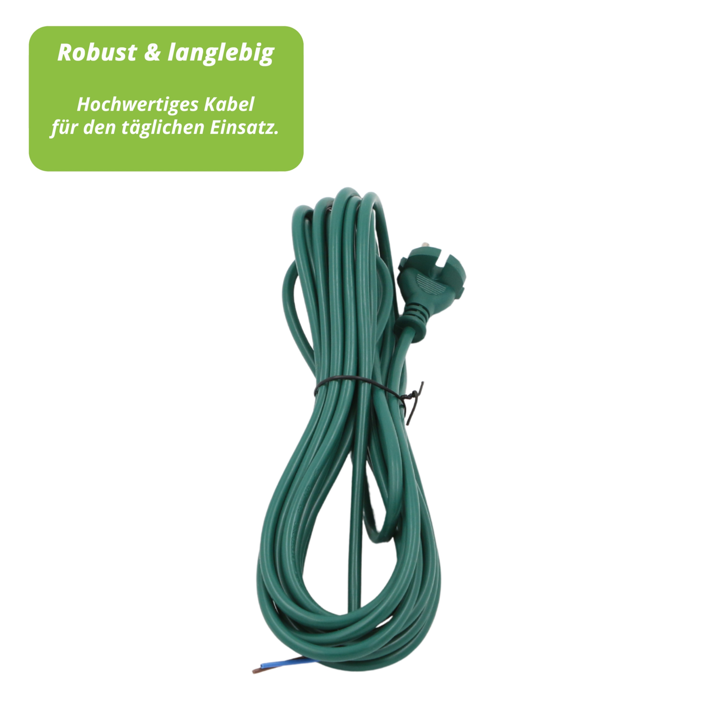 Kabel 6m für Vorwerk Staubsauger Kobold 118-122, Tiger 250, 251, 252, 260, 265