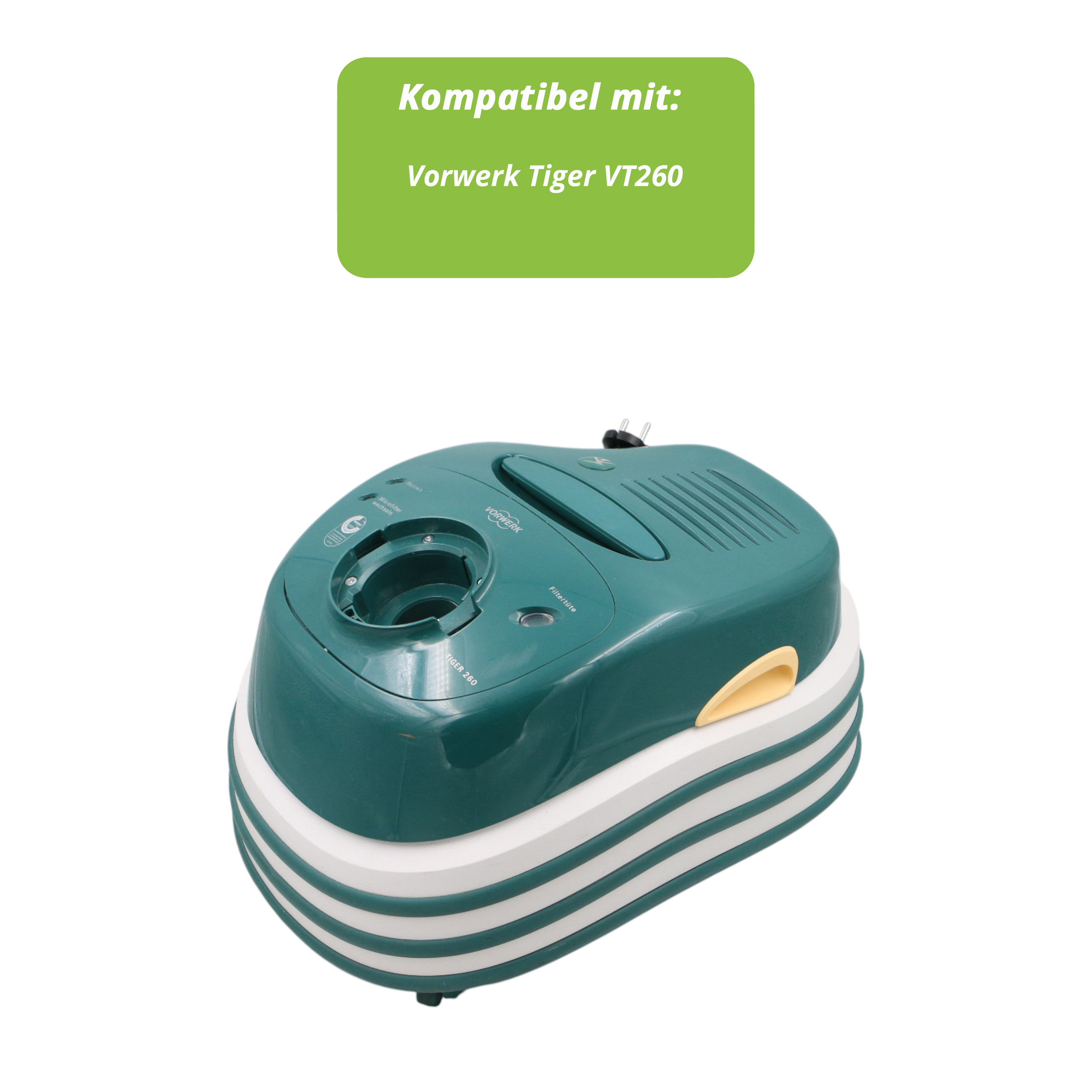 Filterset 1 Aktivfkohlefilter und 1 Hepafilter passend für Vorwerk Tiger 260