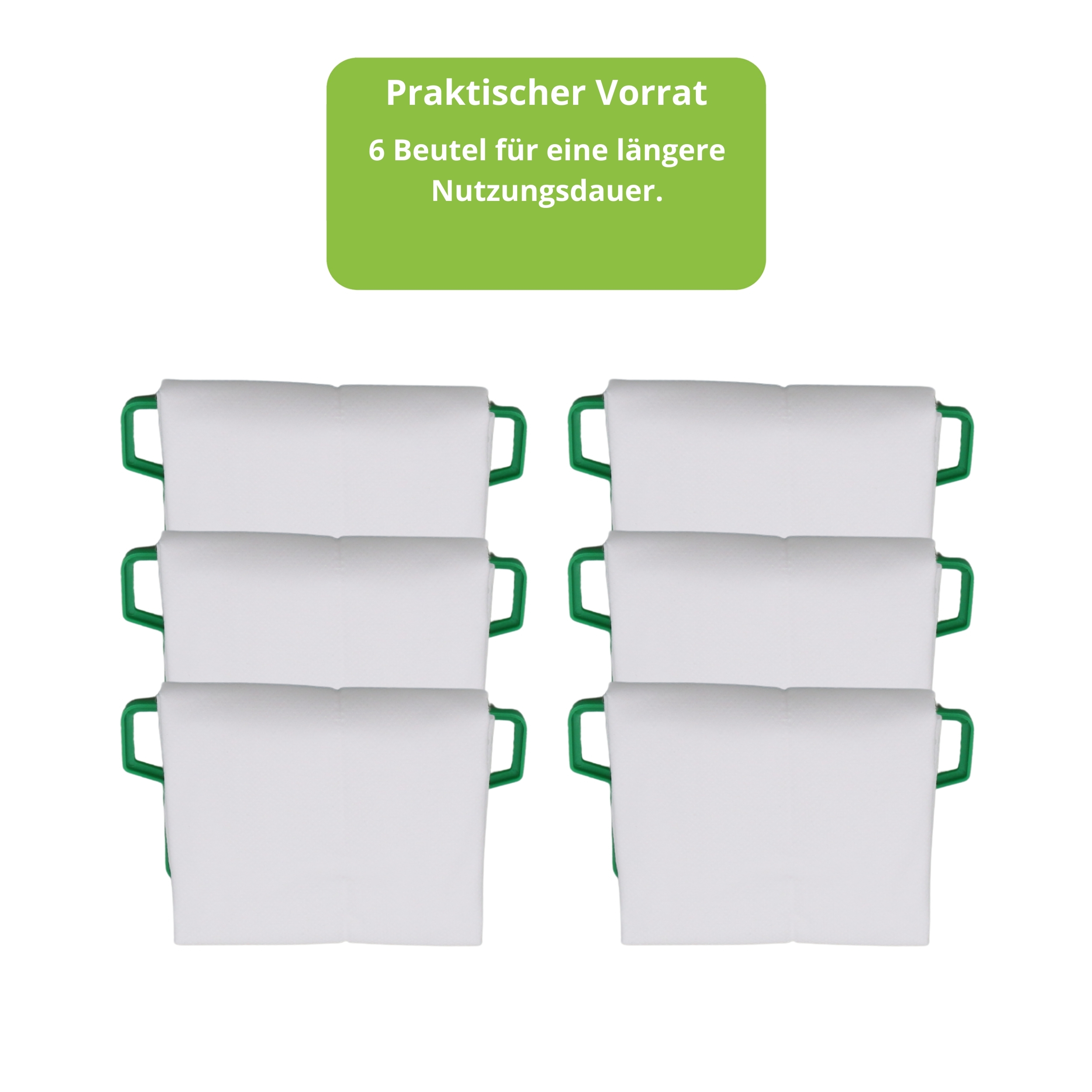6 Staubsaugerbeutel für Vorwerk Kobold 200, Kobold VK200 und Absaugstation RB7