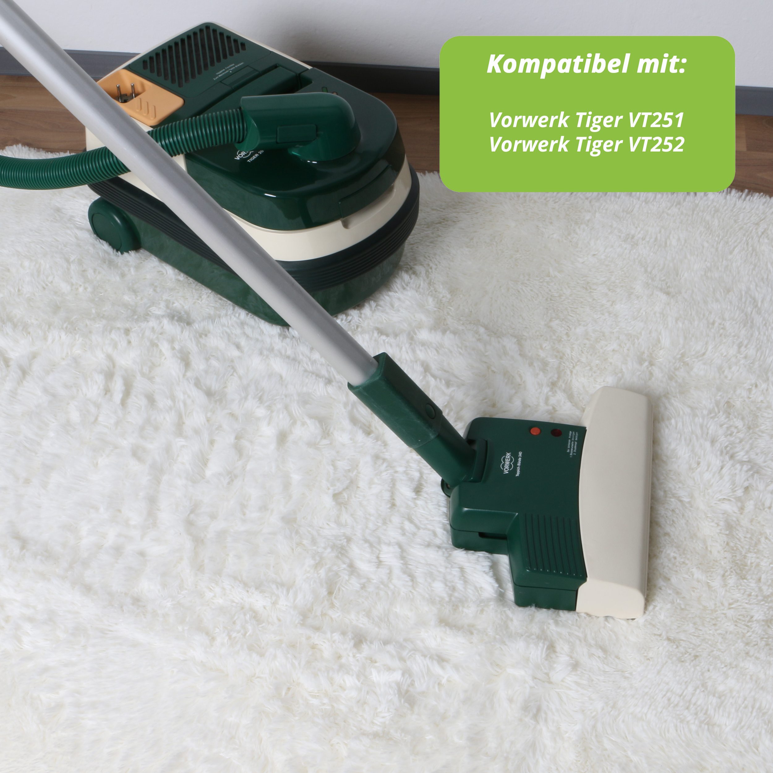 2 Abluftfilter geeignet für Vorwerk Tiger 251, 252