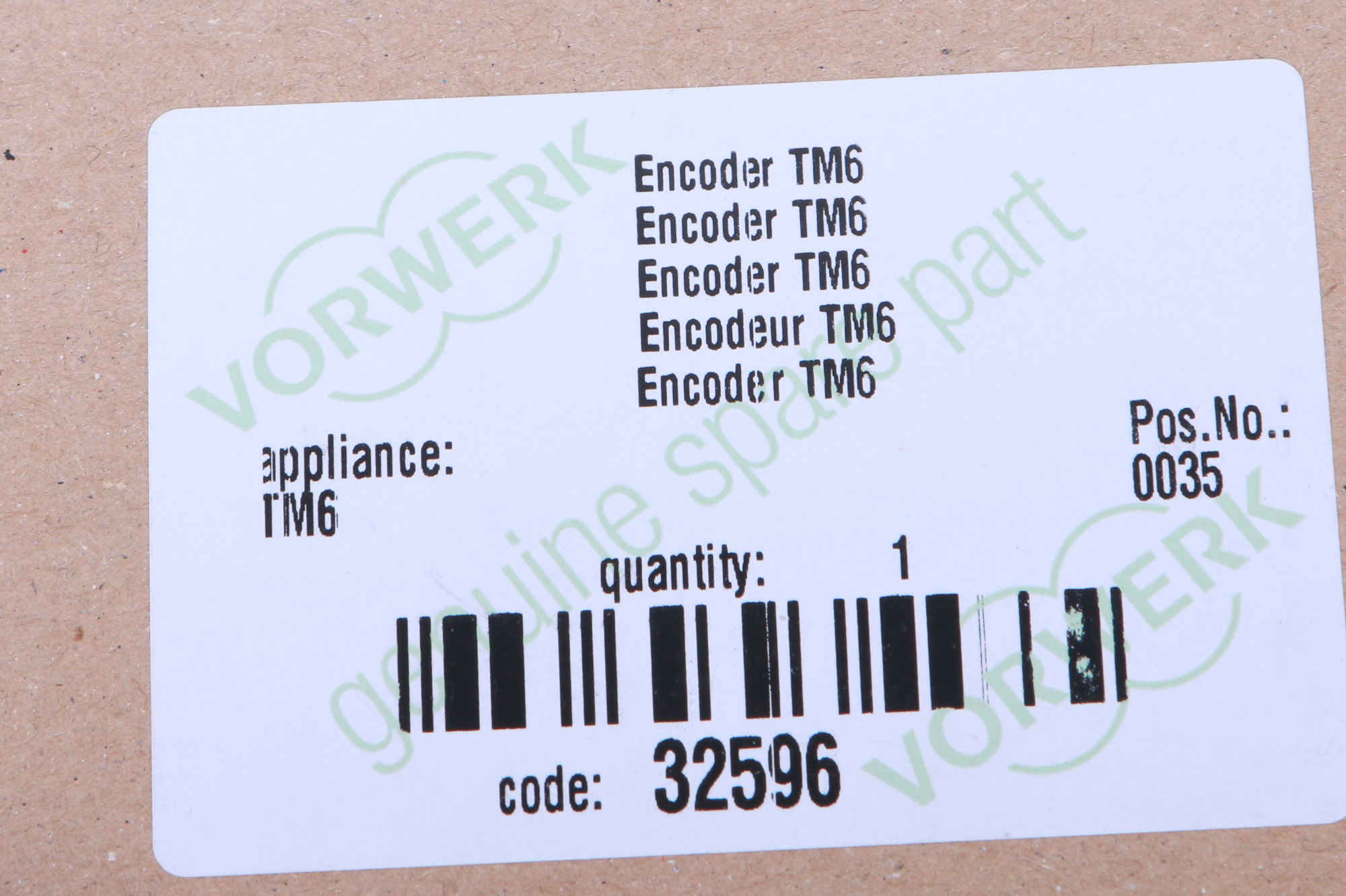 Original Encoder, Drehzahl Regler für Vorwerk Thermomix TM6 und Bimby TM6
