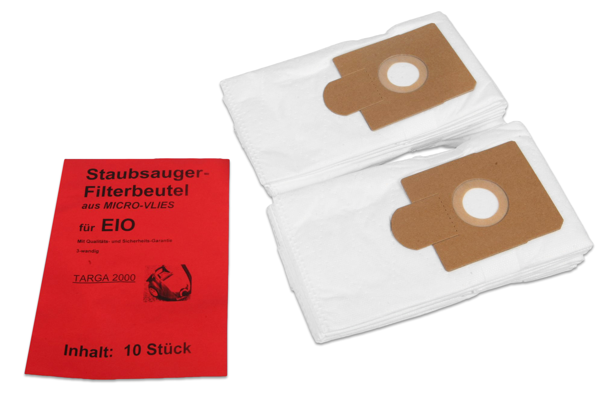 10 Staubsaugerbeutel TARGA 2000 - Ersatz für EIO 83 Vlies