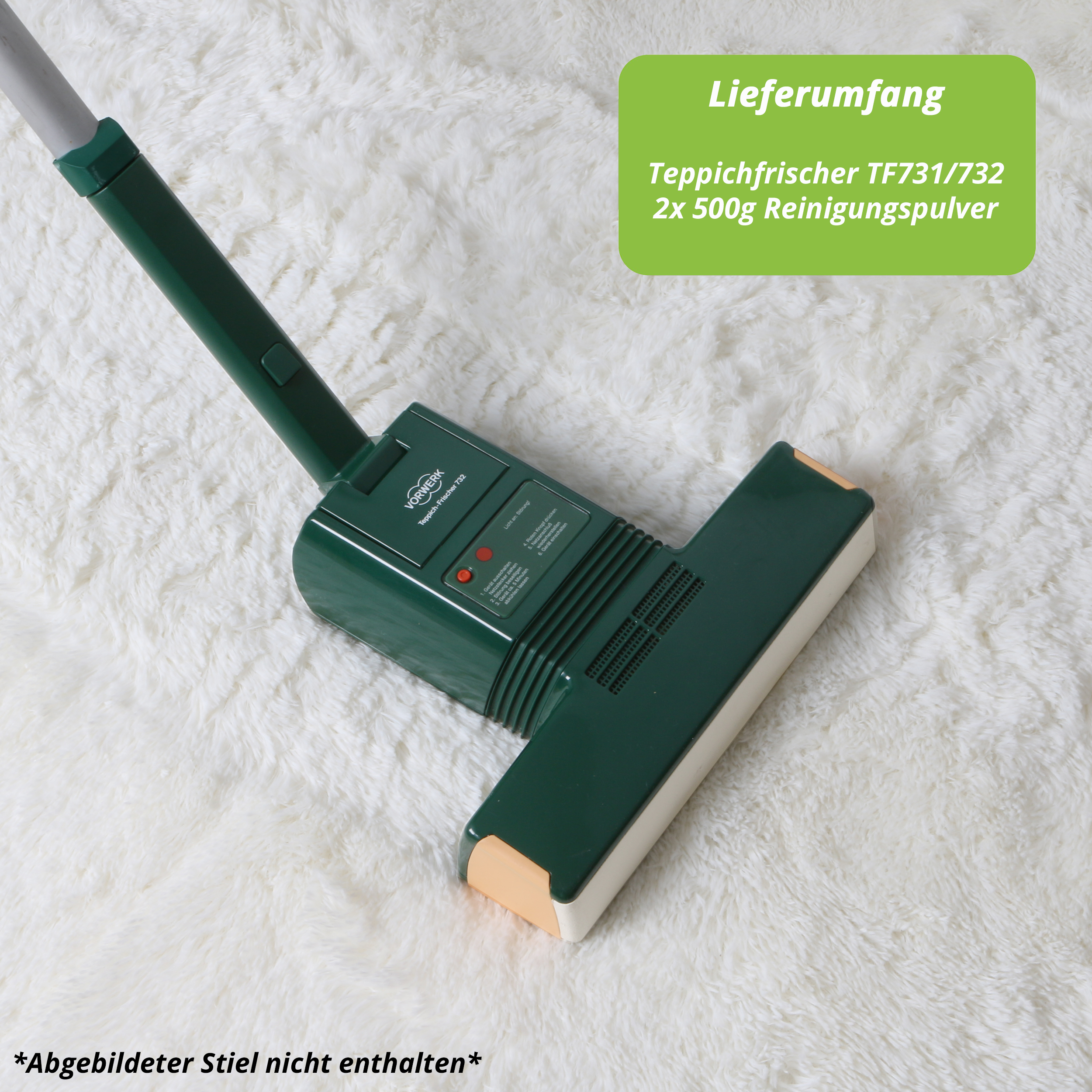 Vorwerk Teppichfrischer 731/732 Vorführgerät inkl. 2 Pckg Raumrein
