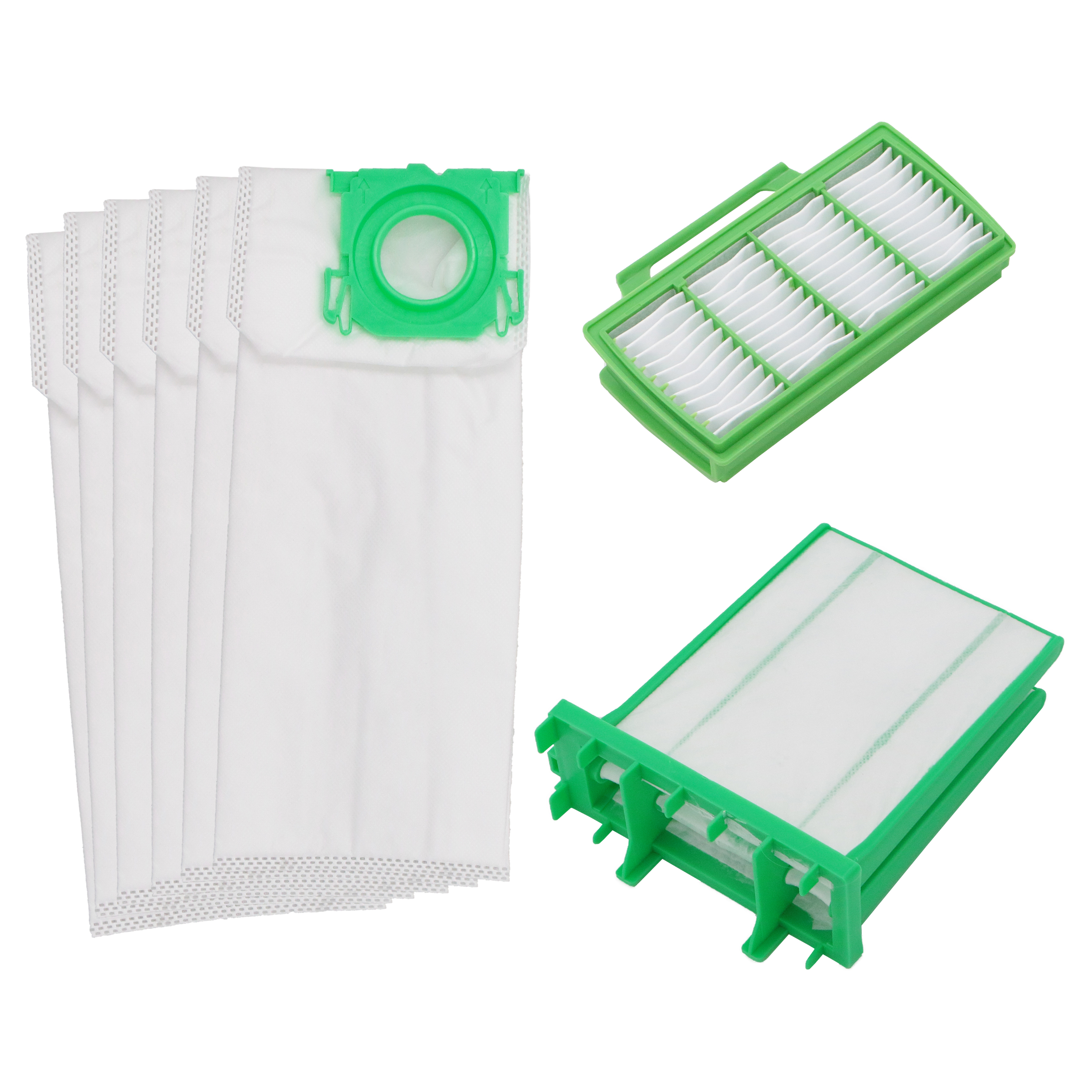 Sparset Servicebox passend für Sebo Airbelt K : 8 Staubsaugerbeutel + 2 Filter, Ersatz für Sebo 6695ER
