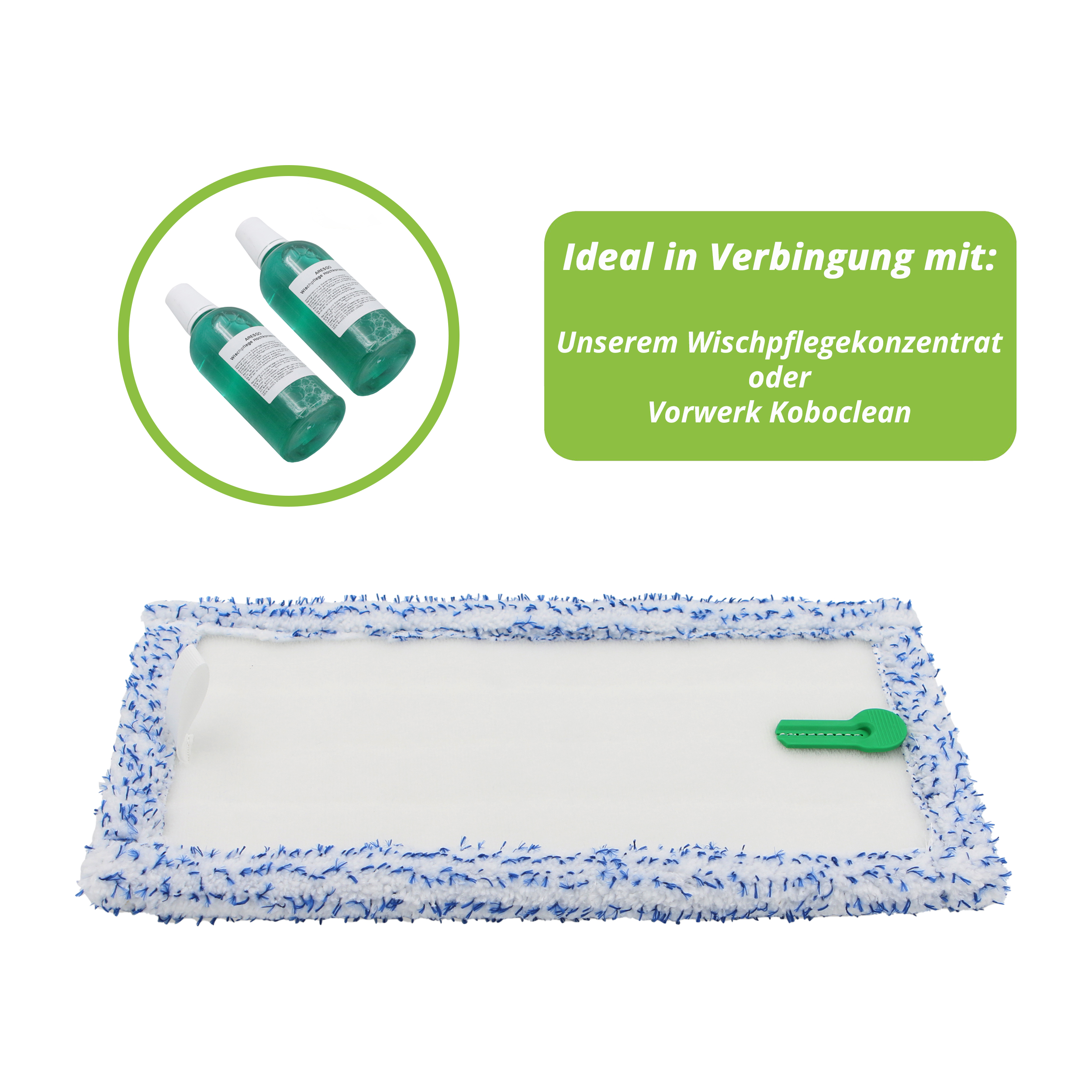 3 Reinigungs Tücher für Vorwerk SP600, SPB100, SP7 - Wischsauger