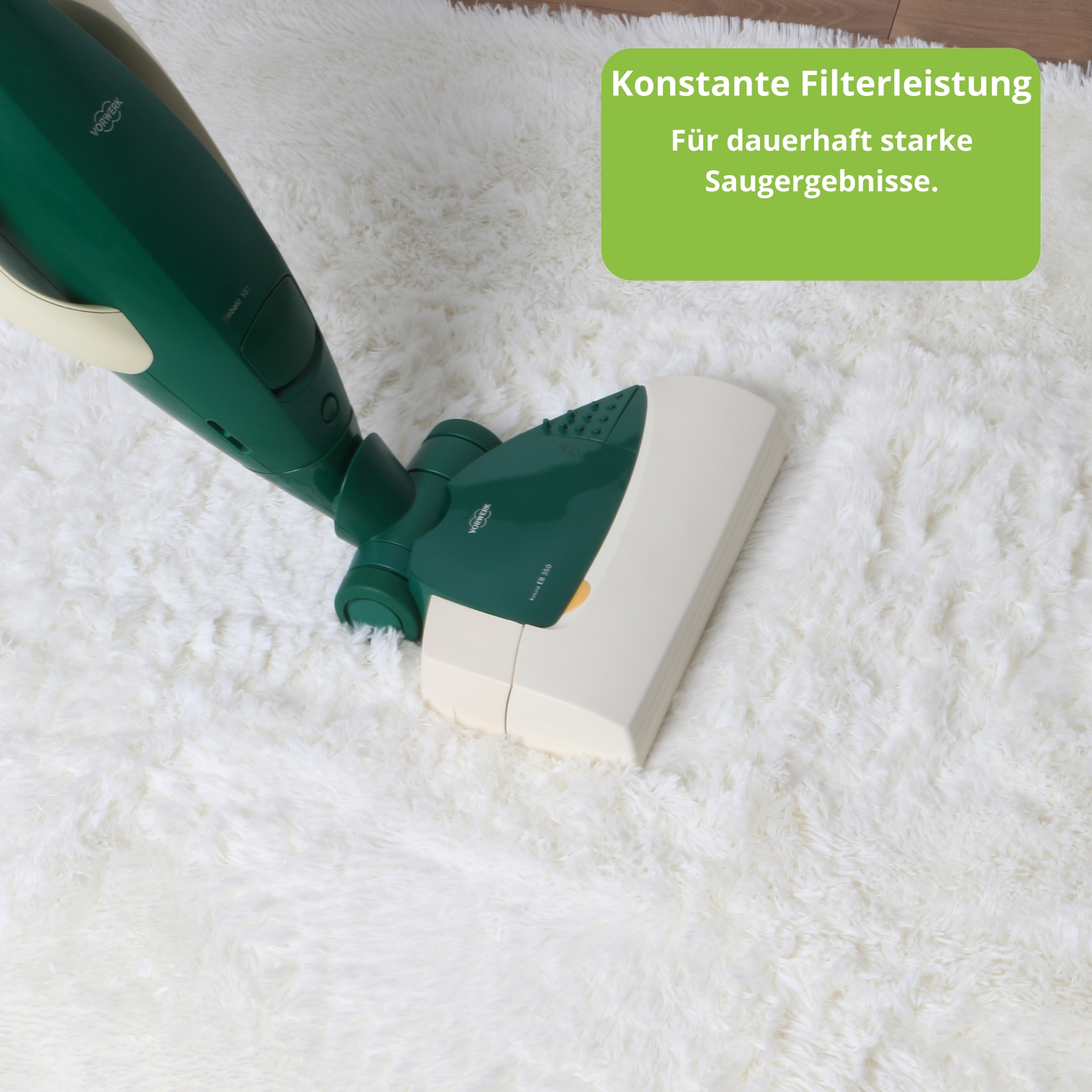 1 Aktivfiltersystem HEPA-Filter geeignet für Vorwerk Kobold 130/131
