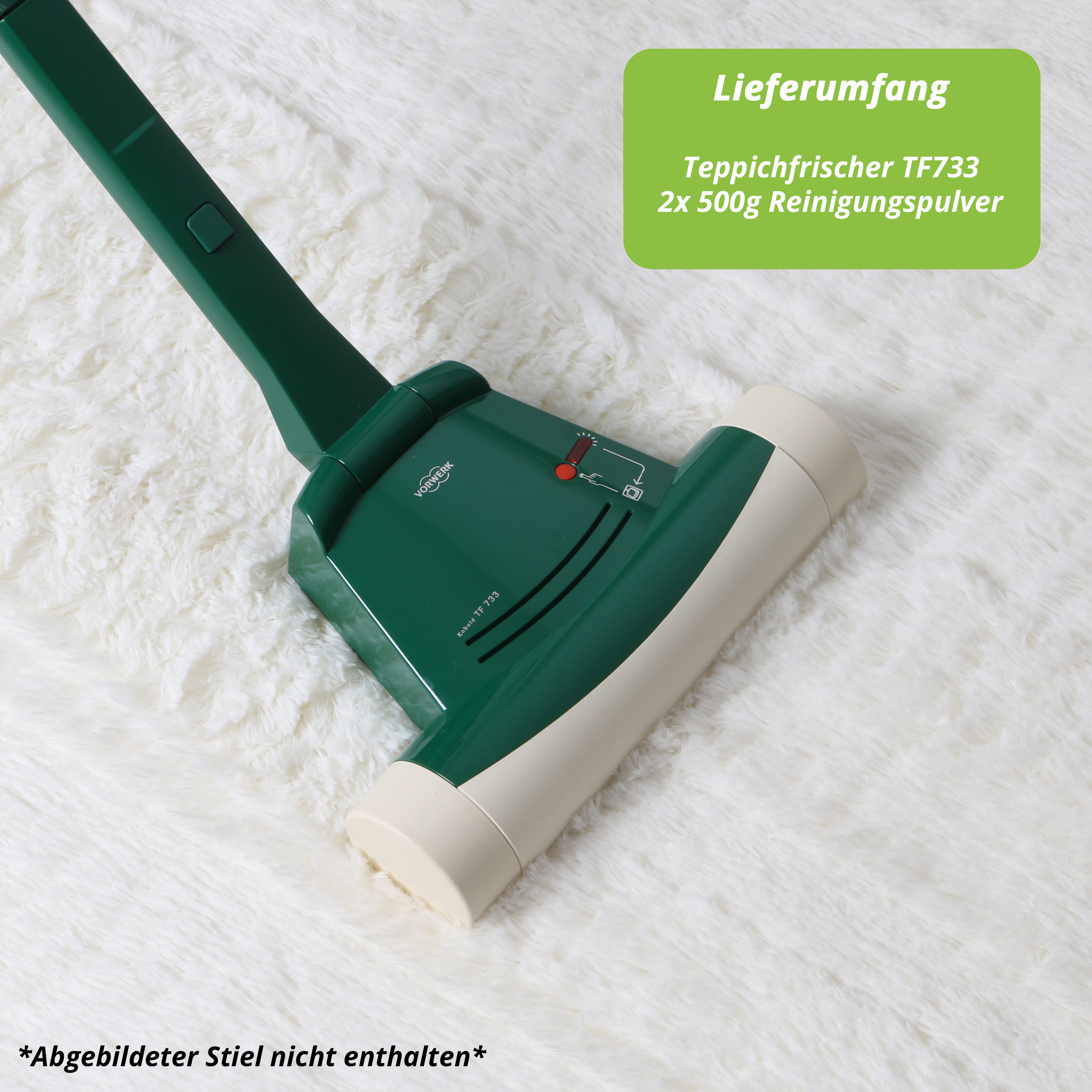 Vorwerk Teppichfrischer 733 Vorführgerät inkl. 2 Pck. Reinigungspulver