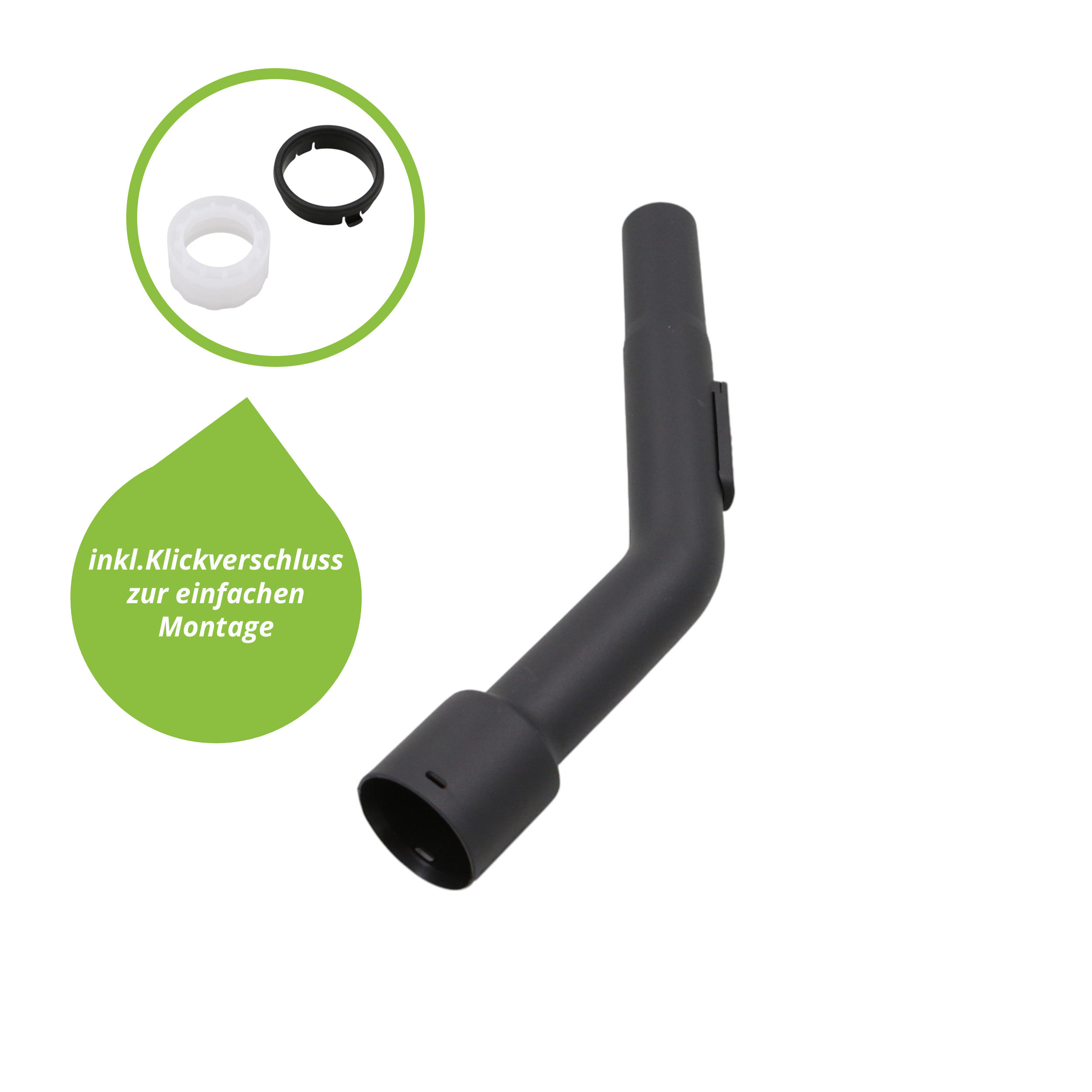 Stabiler Staubsauger Handgriff - Handrohr 32 mm - Universal für alle Marken