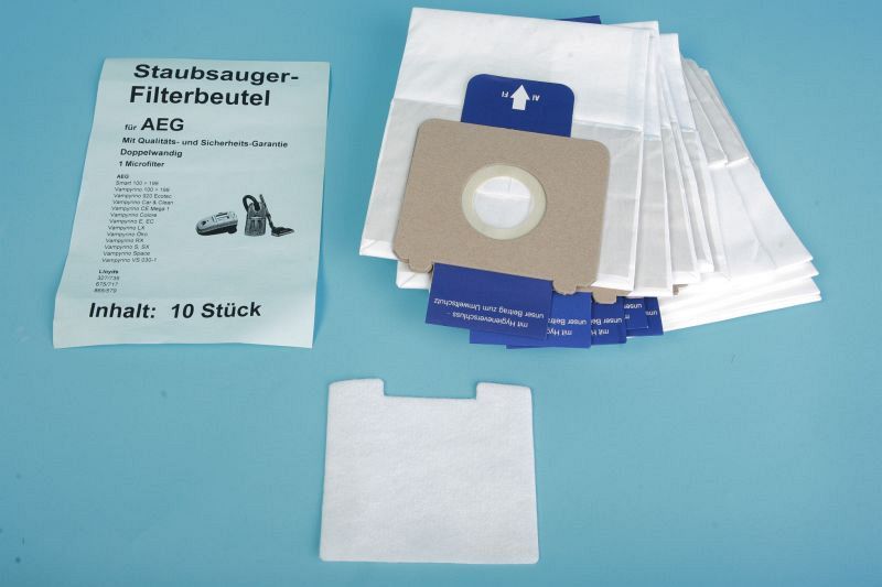 10 Staubsaugerbeutel AEG Vampyrino A 06