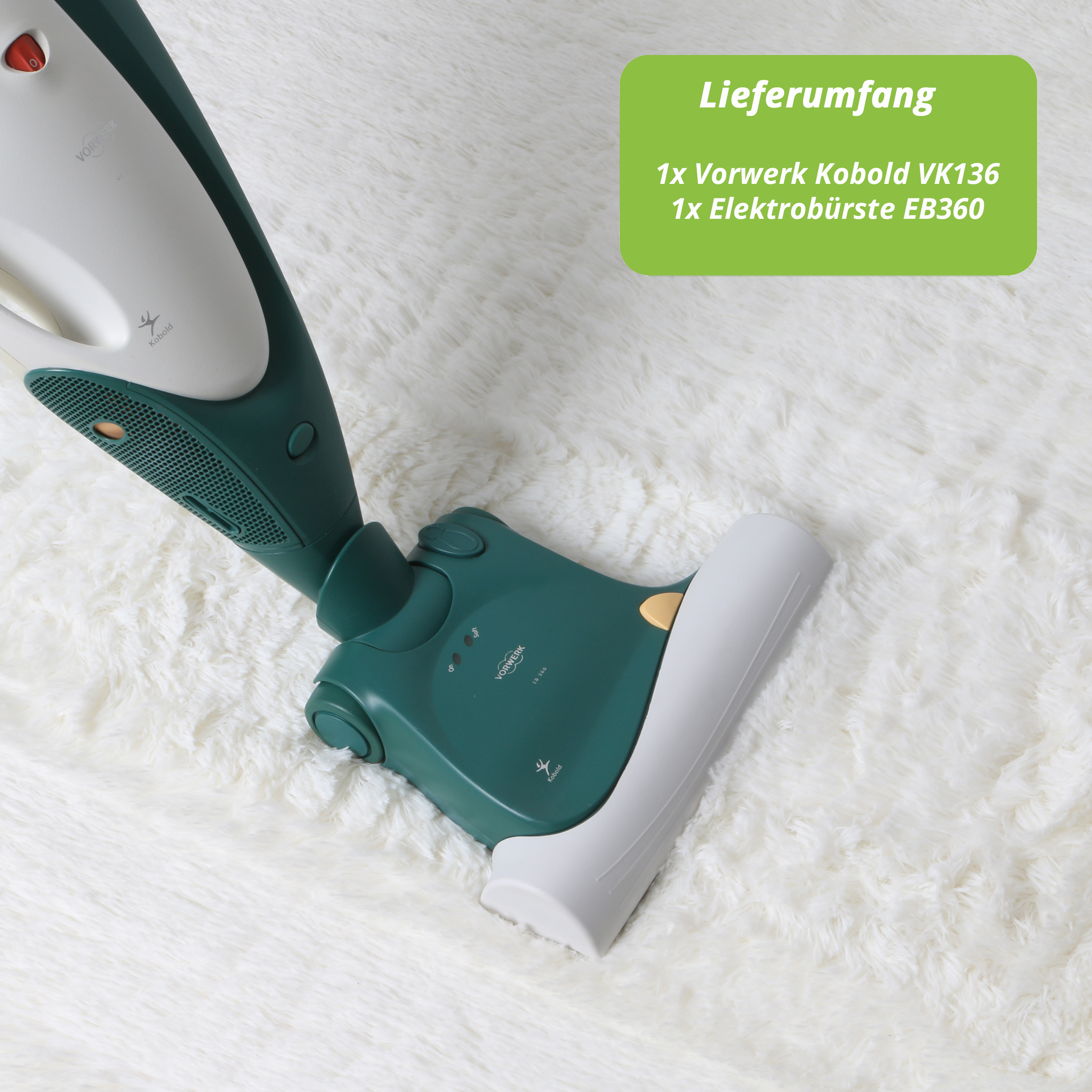 Vorwerk Kobold 136 + EB 360 Vorführgerät mit Garantie