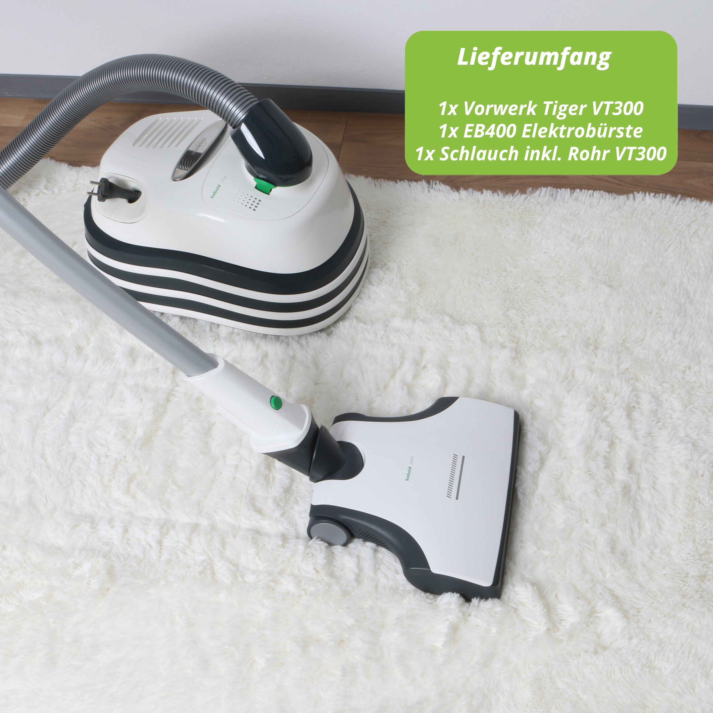 Vorwerk Kobold Tiger VT300 + EB 400 Vorführgerät